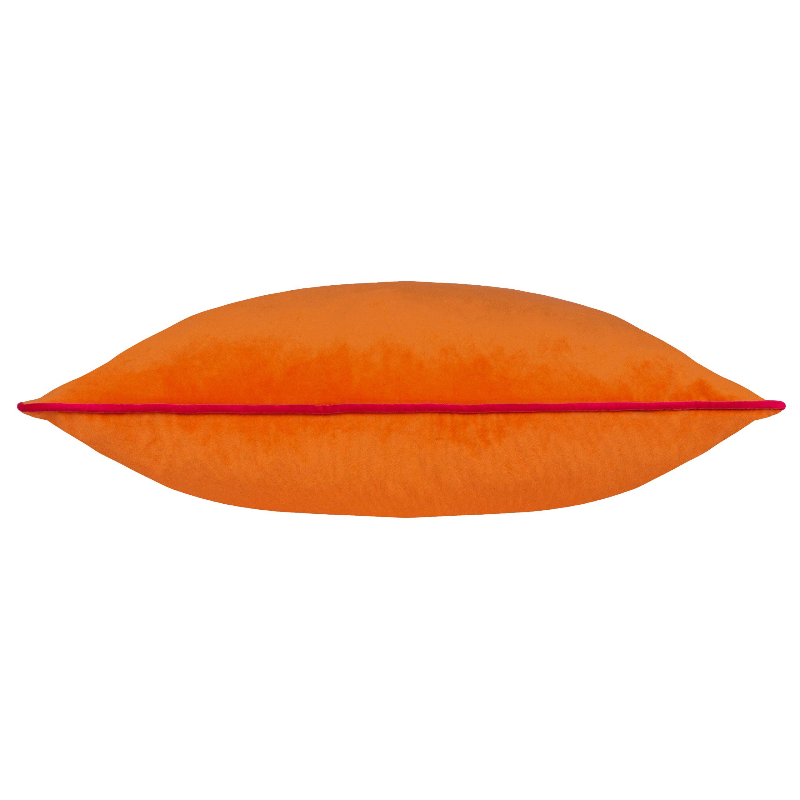 Clementine/Hot - Furn - Meridian Velvet Fibre Filled Cushion - 4