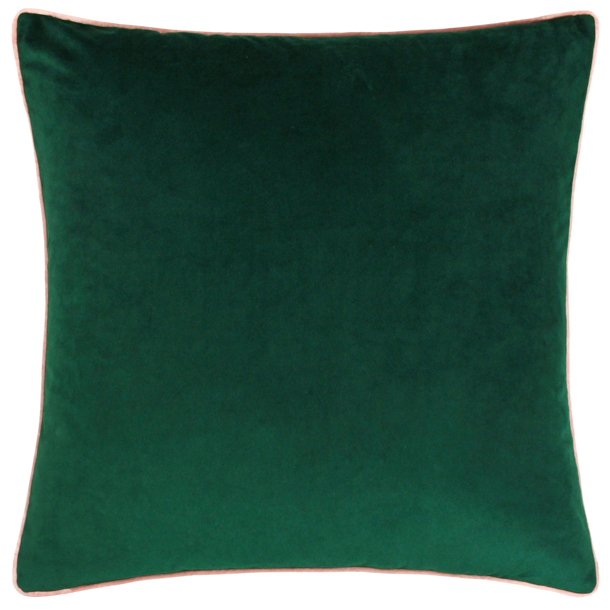 Emerald/Blush - Furn - Meridian Velvet Fibre Filled Cushion - 1