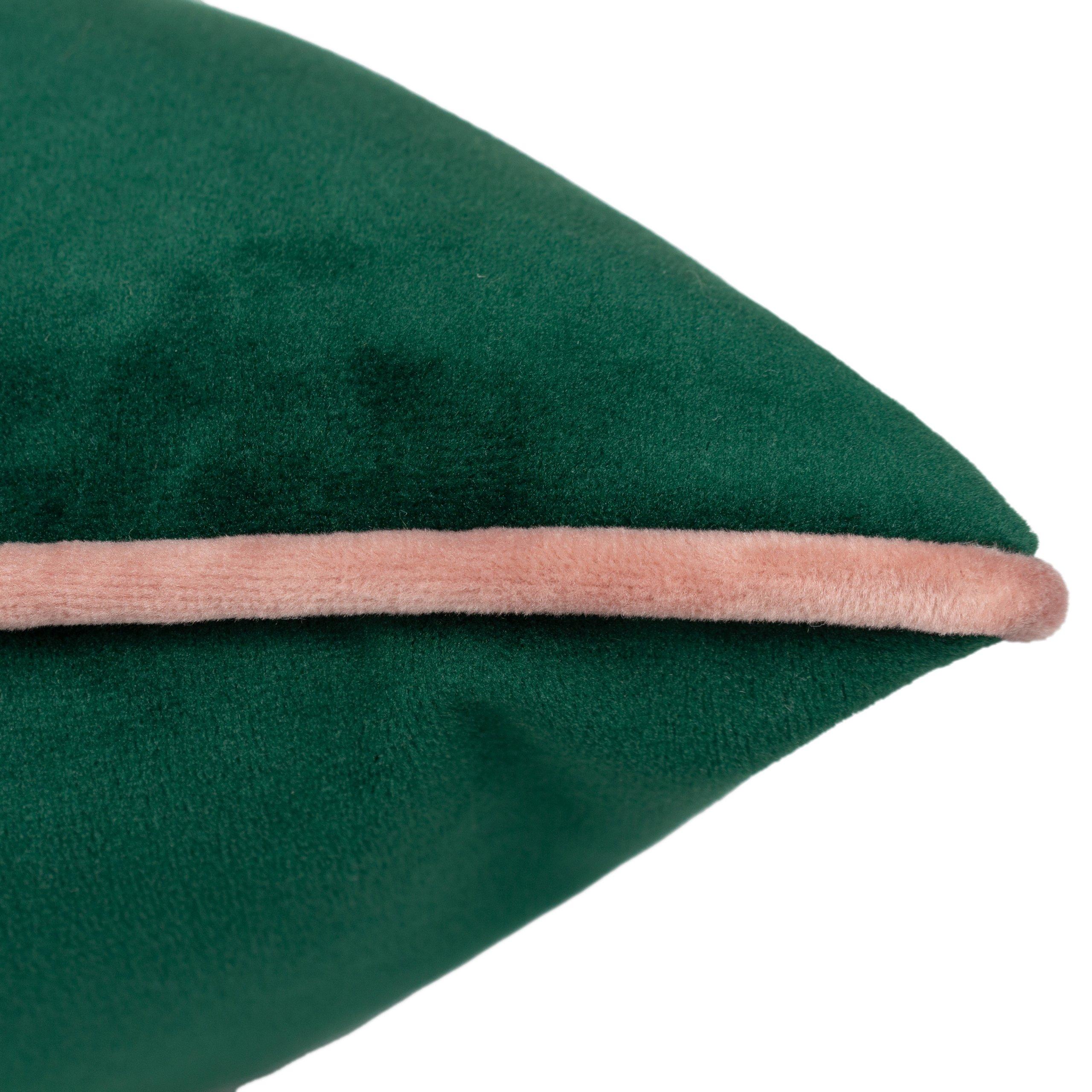 Emerald/Blush - Furn - Meridian Velvet Fibre Filled Cushion - 5