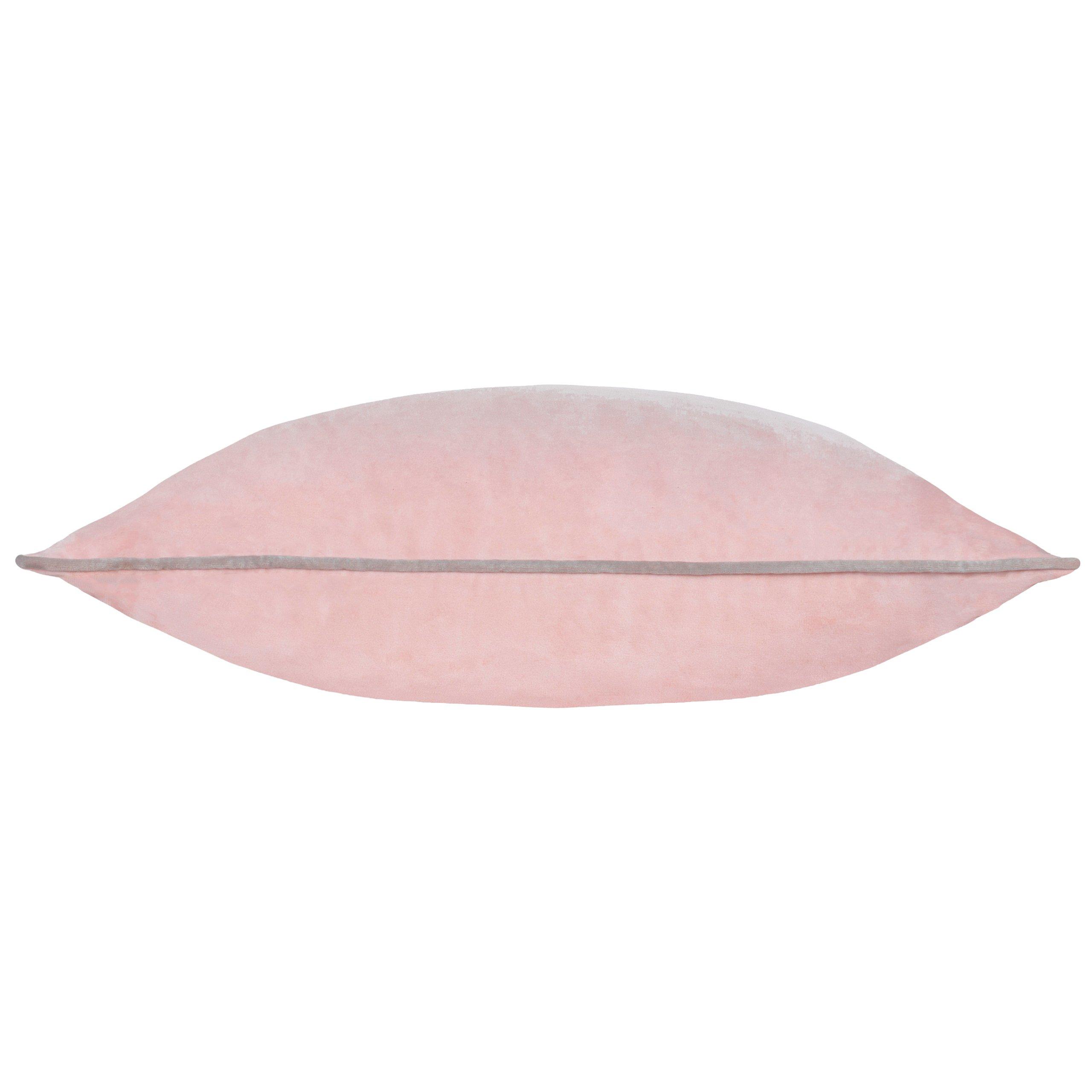 Blush/Grey - Furn - Meridian Velvet Feather Filled Cushion - 4