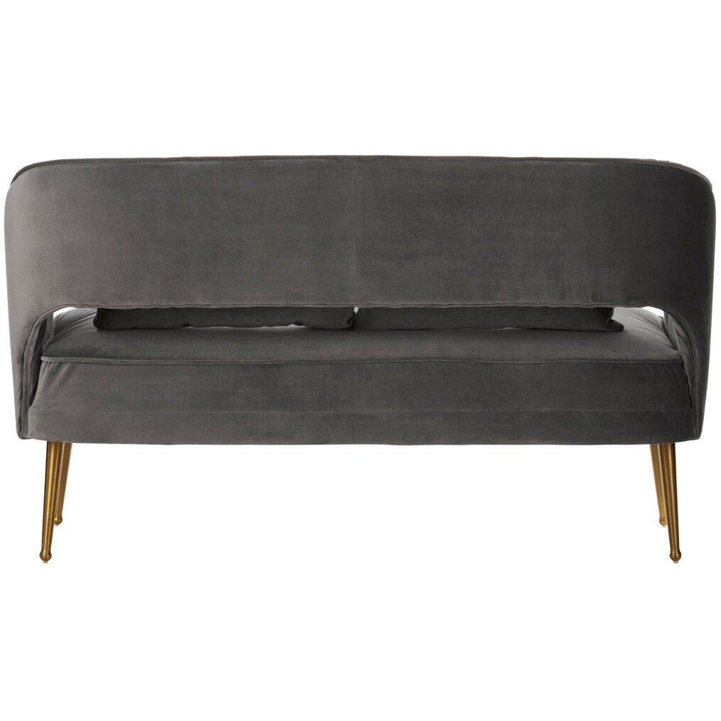 Grey - Fifty Five South - Hendricks Grey Velvet Sofa - 2