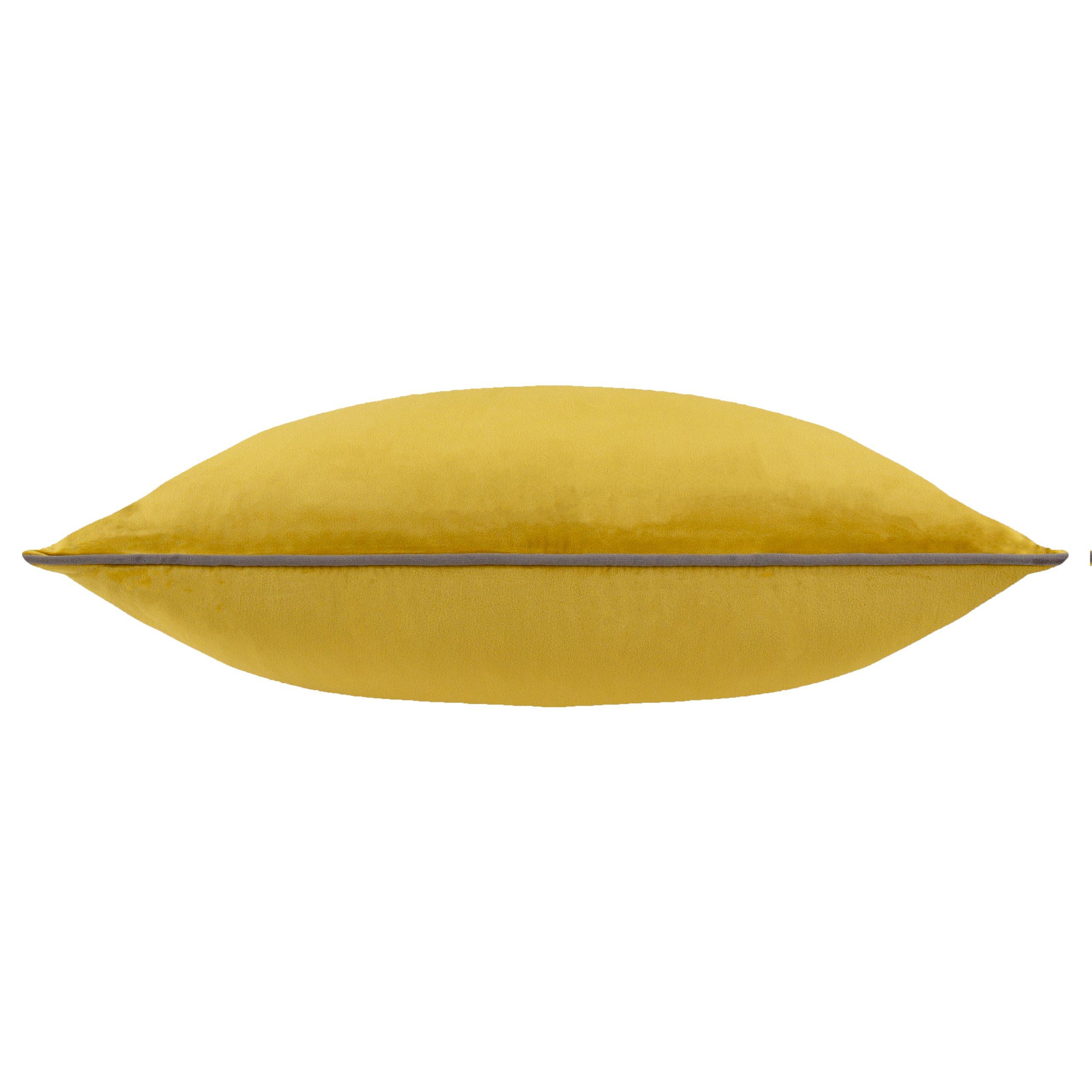 Moss/Charcoal - Furn - Meridian Velvet Fibre Filled Cushion - 4