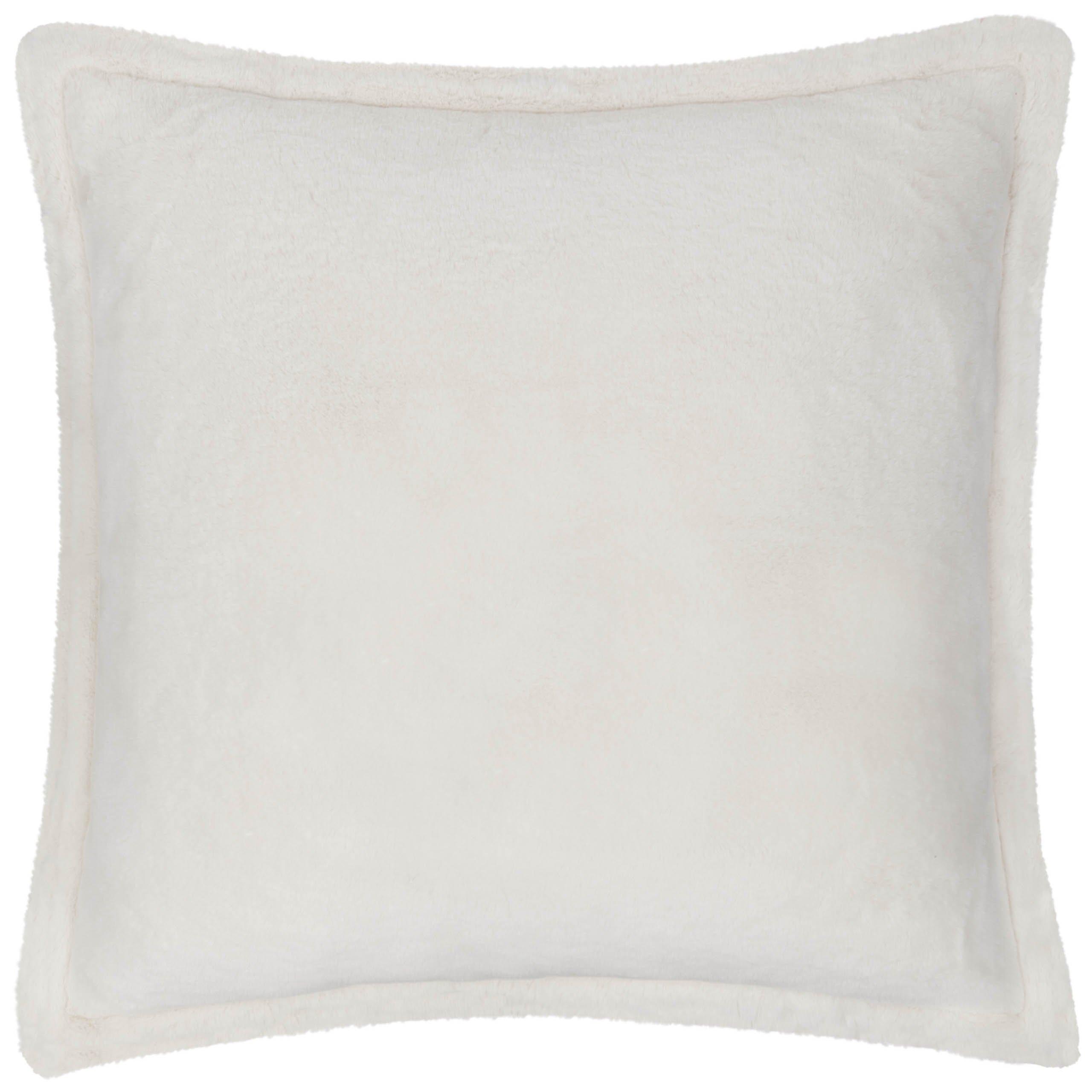 Ecru - Furn - Kallu Faux Fur Feather Filled Cushion - 3