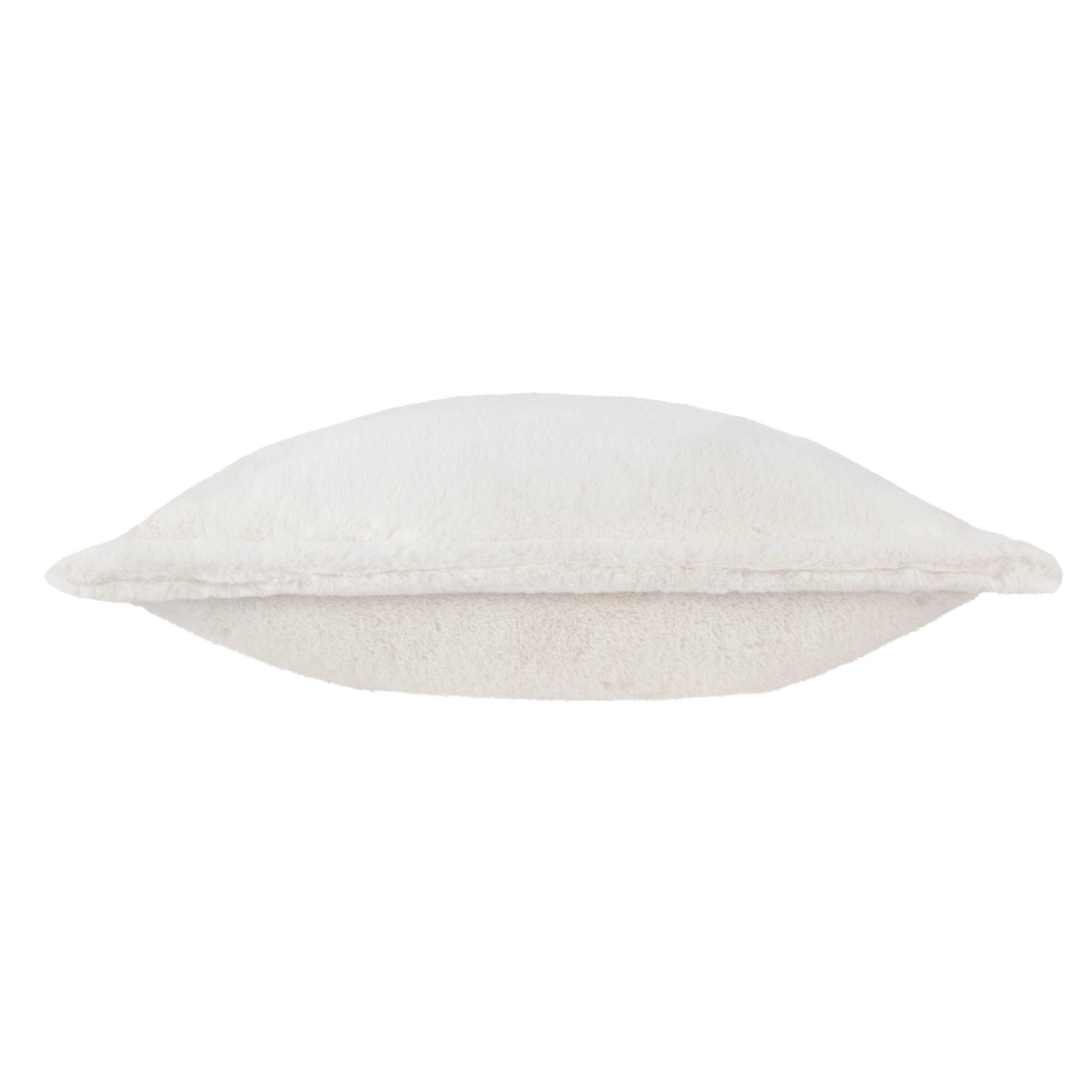 Ecru - Furn - Kallu Faux Fur Feather Filled Cushion - 5