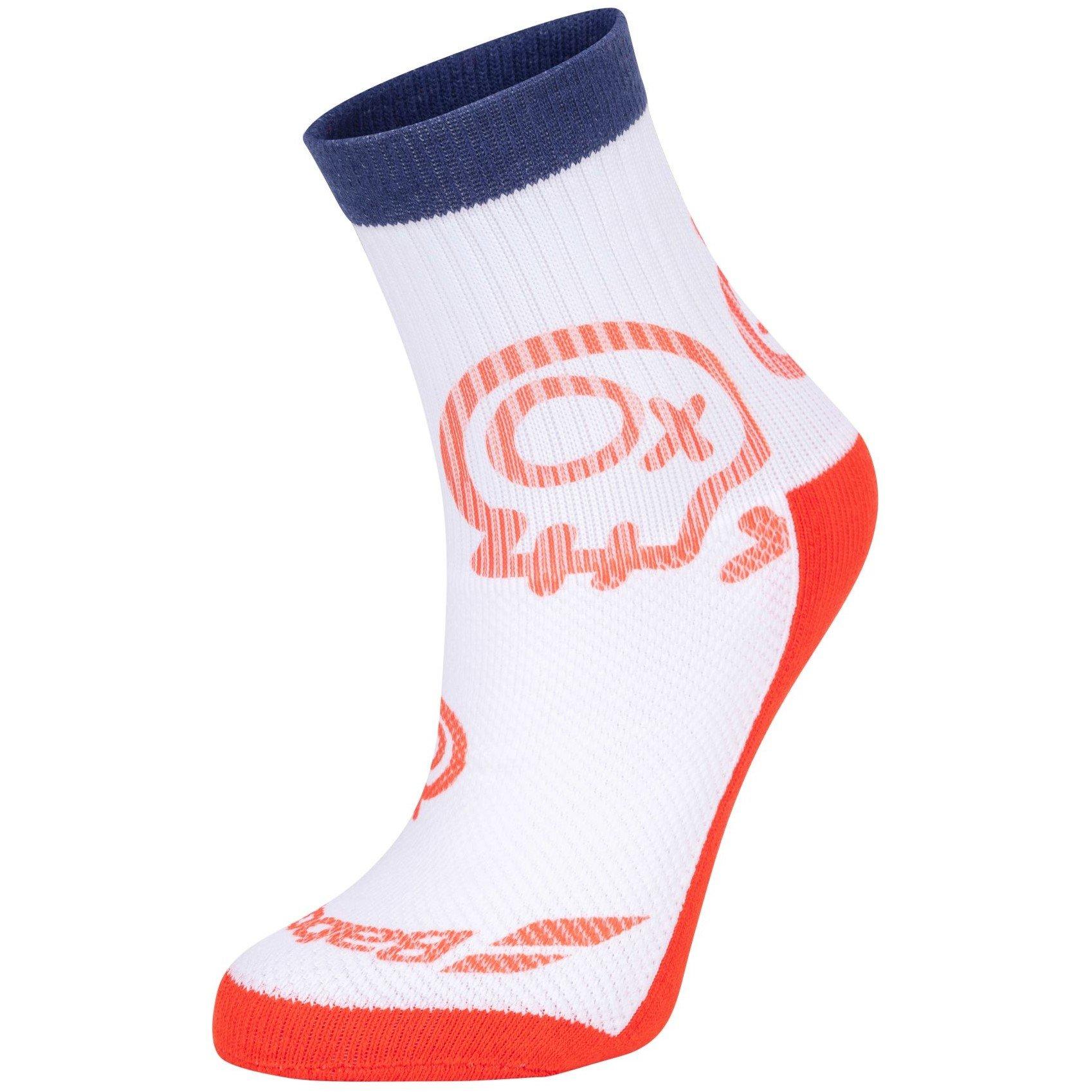 Weiß/EstBlue - Babolat - Junior Graphic Socks Sn99