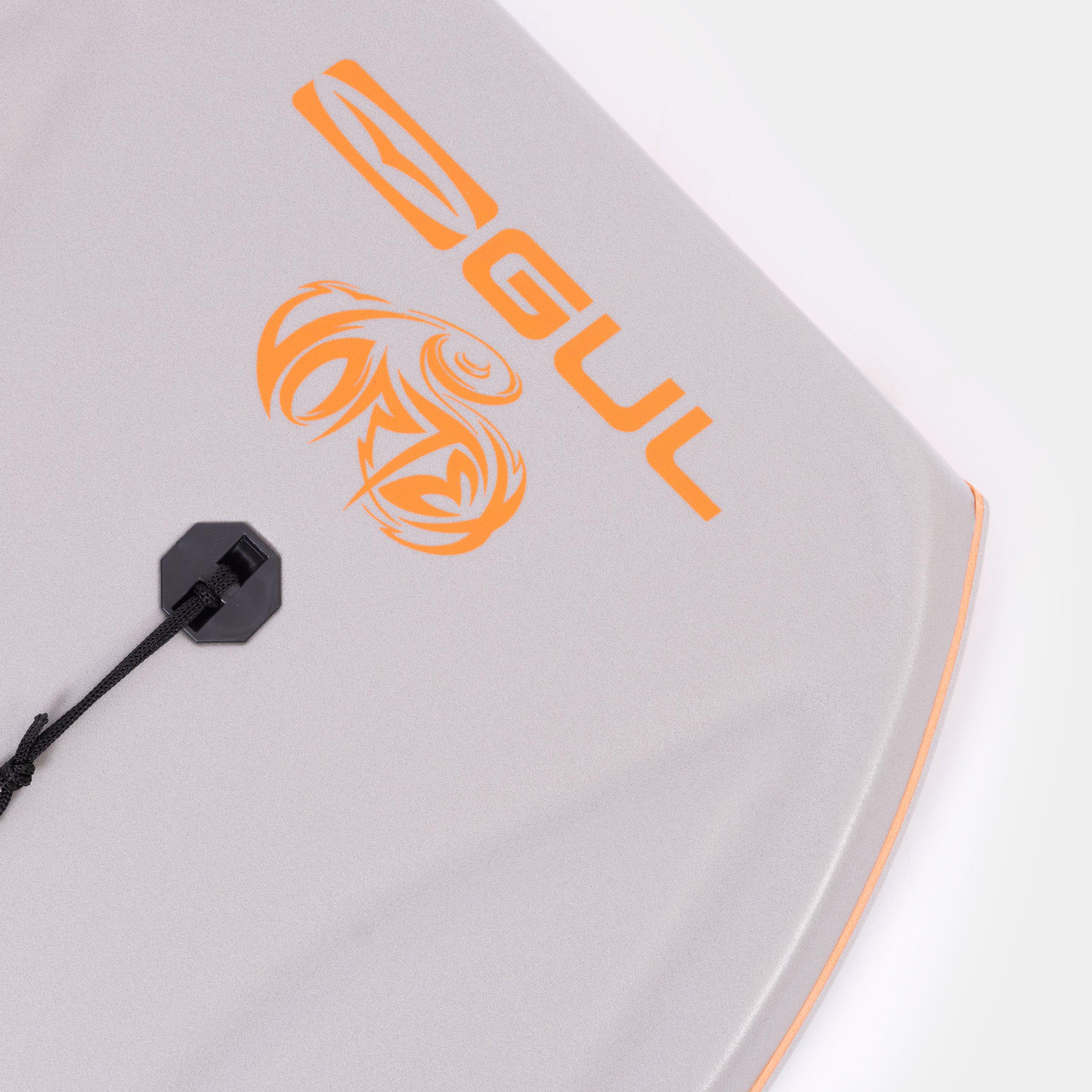 Grey/Orange - Gul - VORTEX 42INCH PRO BODYBOARD DOUBLE COIL LEASH - 3