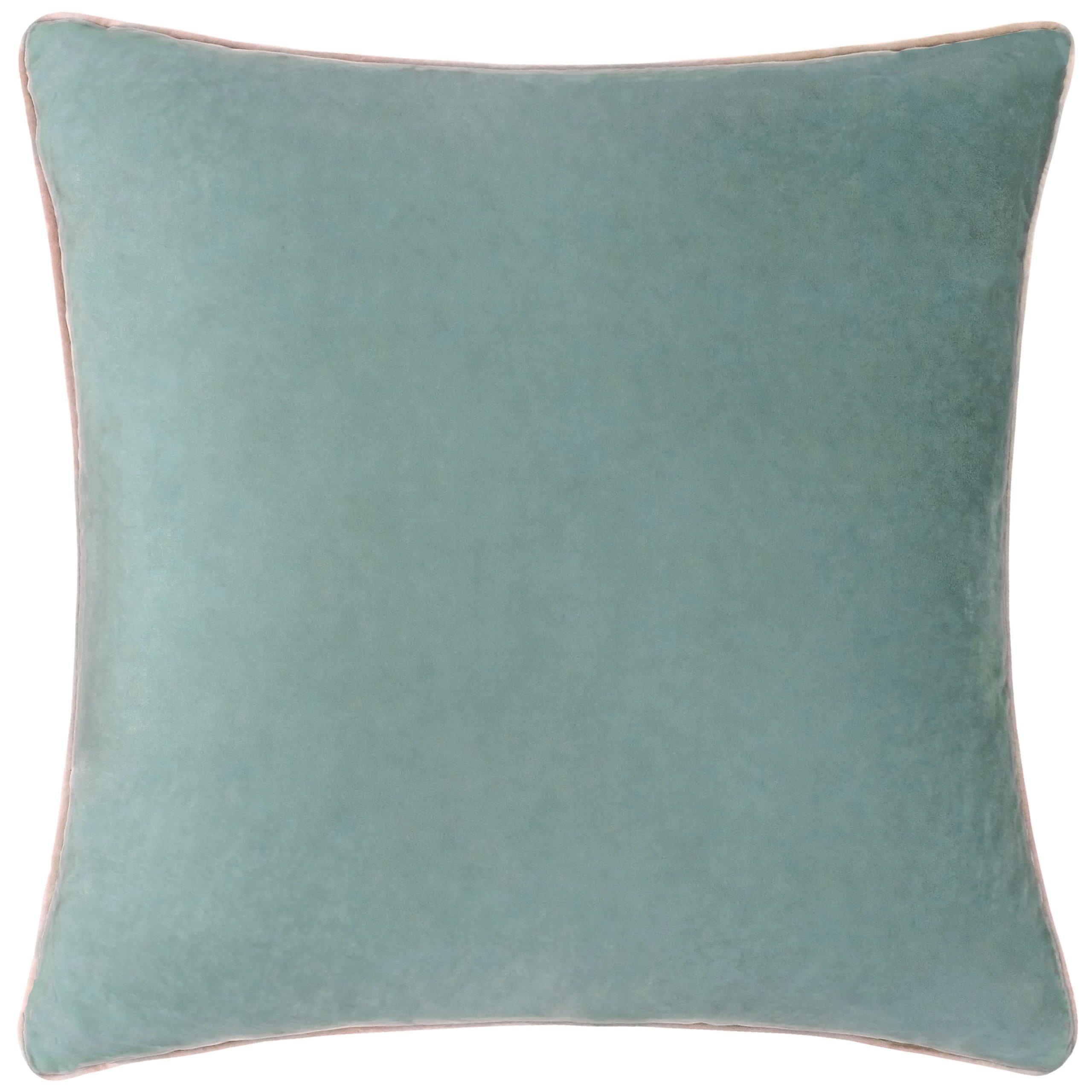 Mineral/Blush - Furn - Meridian Velvet Feather Filled Cushion - 1