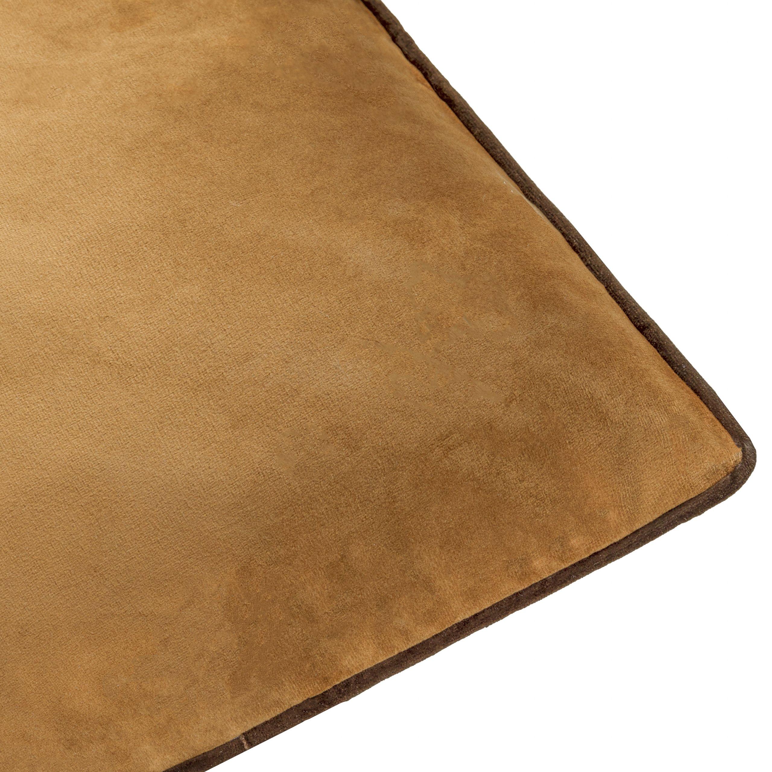Caramel/Chocola - Furn - Meridian Velvet Feather Filled Cushion - 6