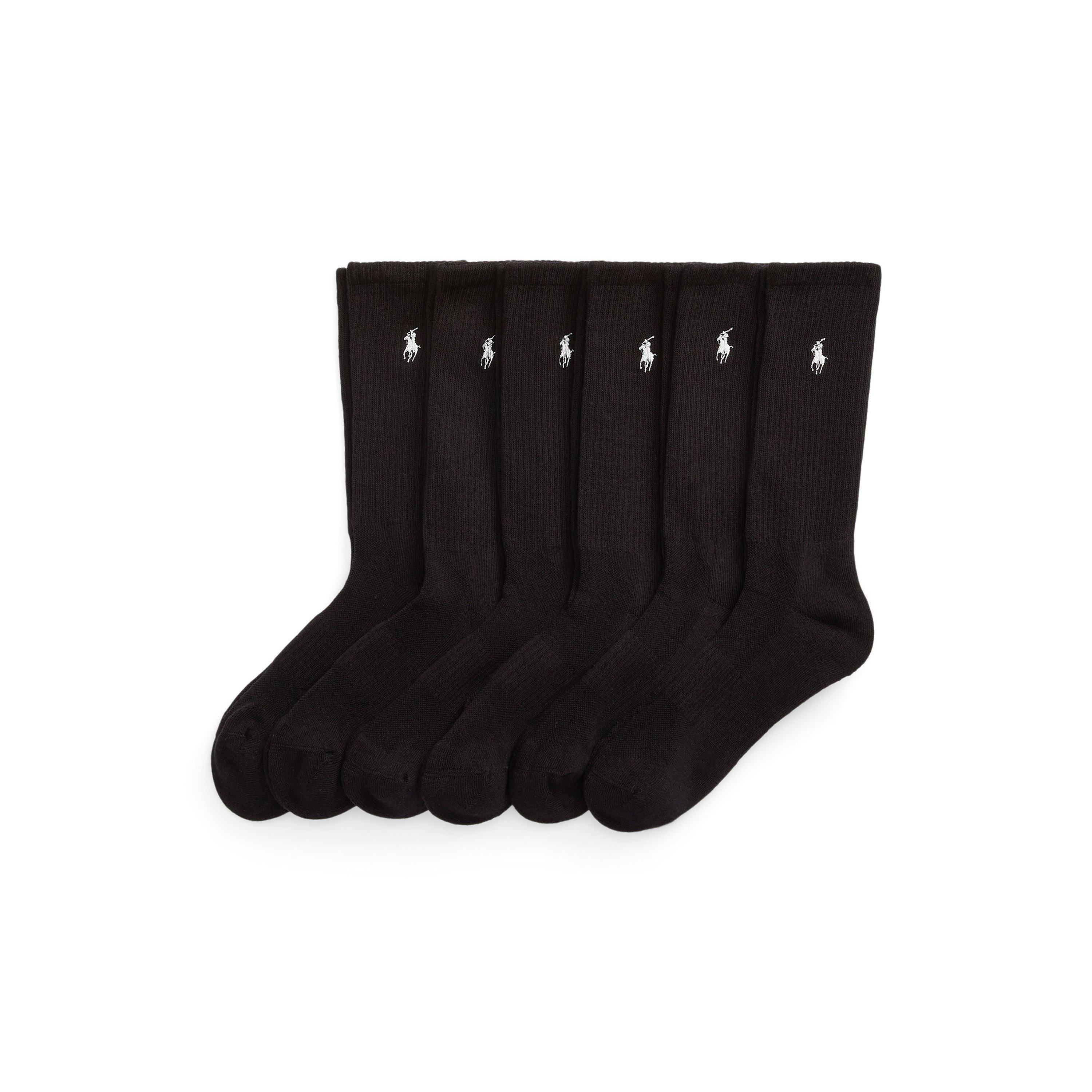 Black - Polo Ralph Lauren - 6 Pack Crew Socks - 1