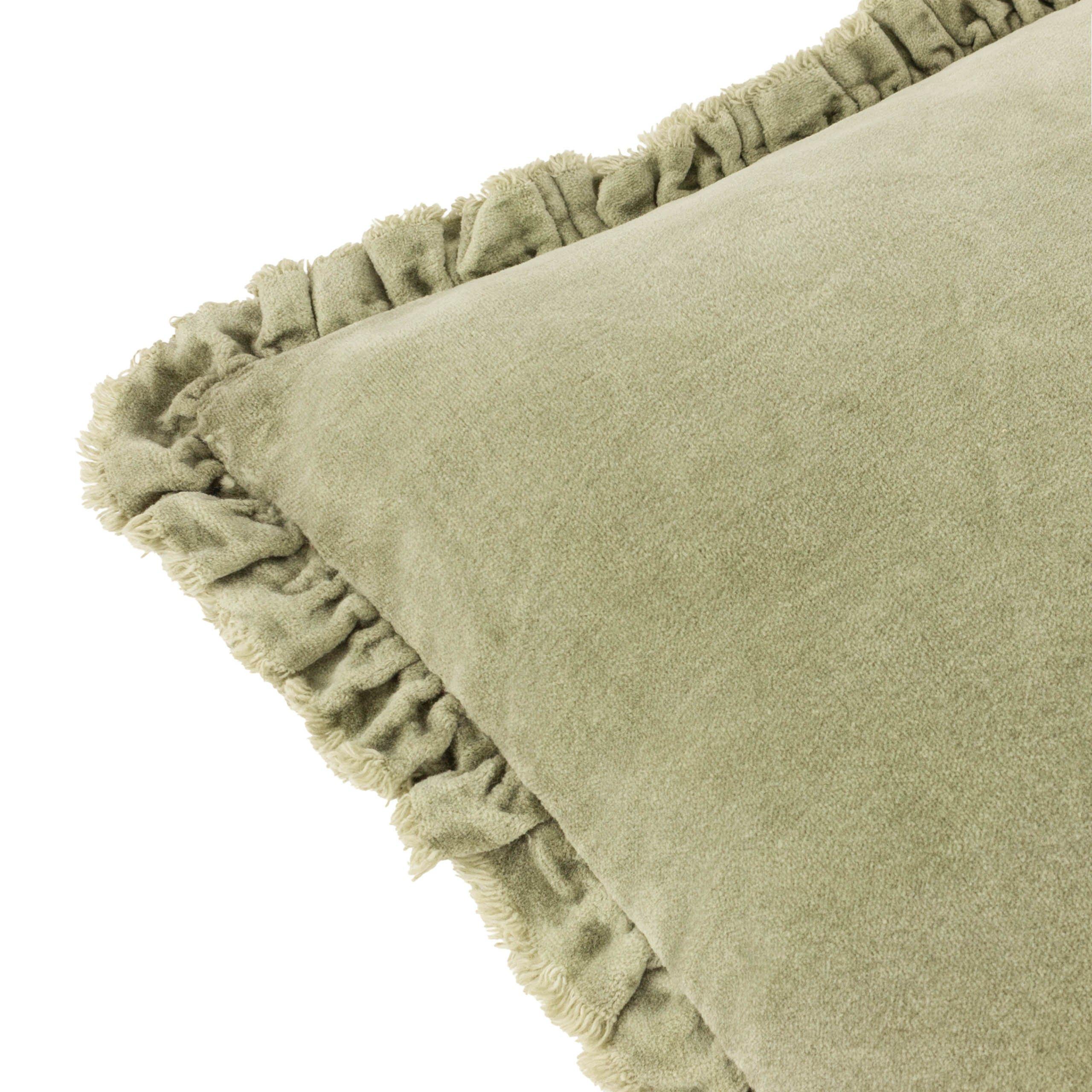 Sage - Yard - Bertie Cotton Velvet Feather Filled Cushion - 6
