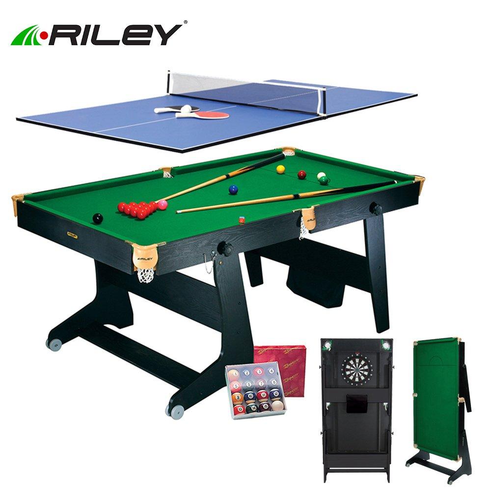 Riley Riley 4 in 1 6ft Folding Snooker Table - Cloth