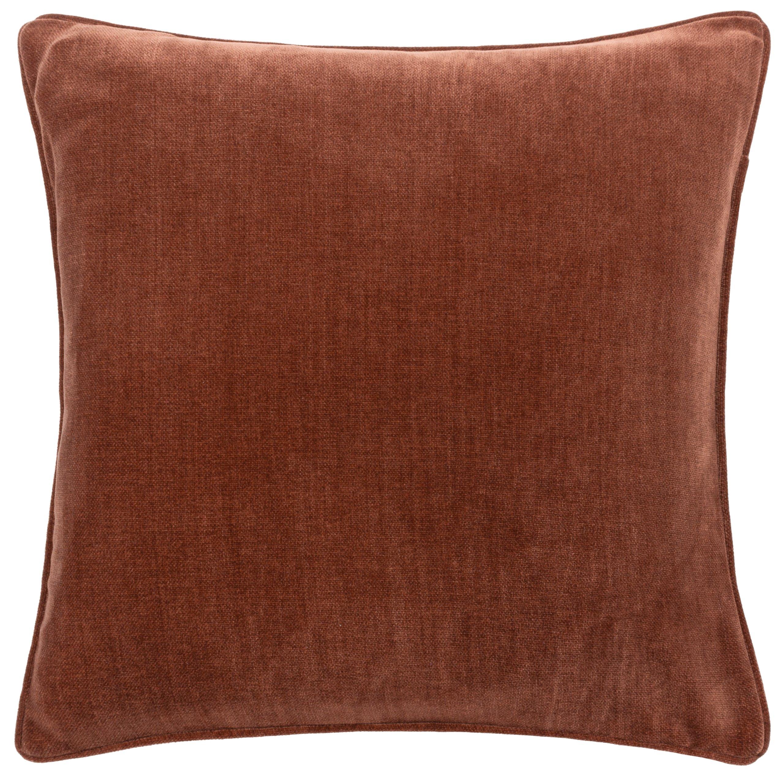 Nutmeg - Yard - Heavy Chenille Piped Fibre Filled Cushion - 3
