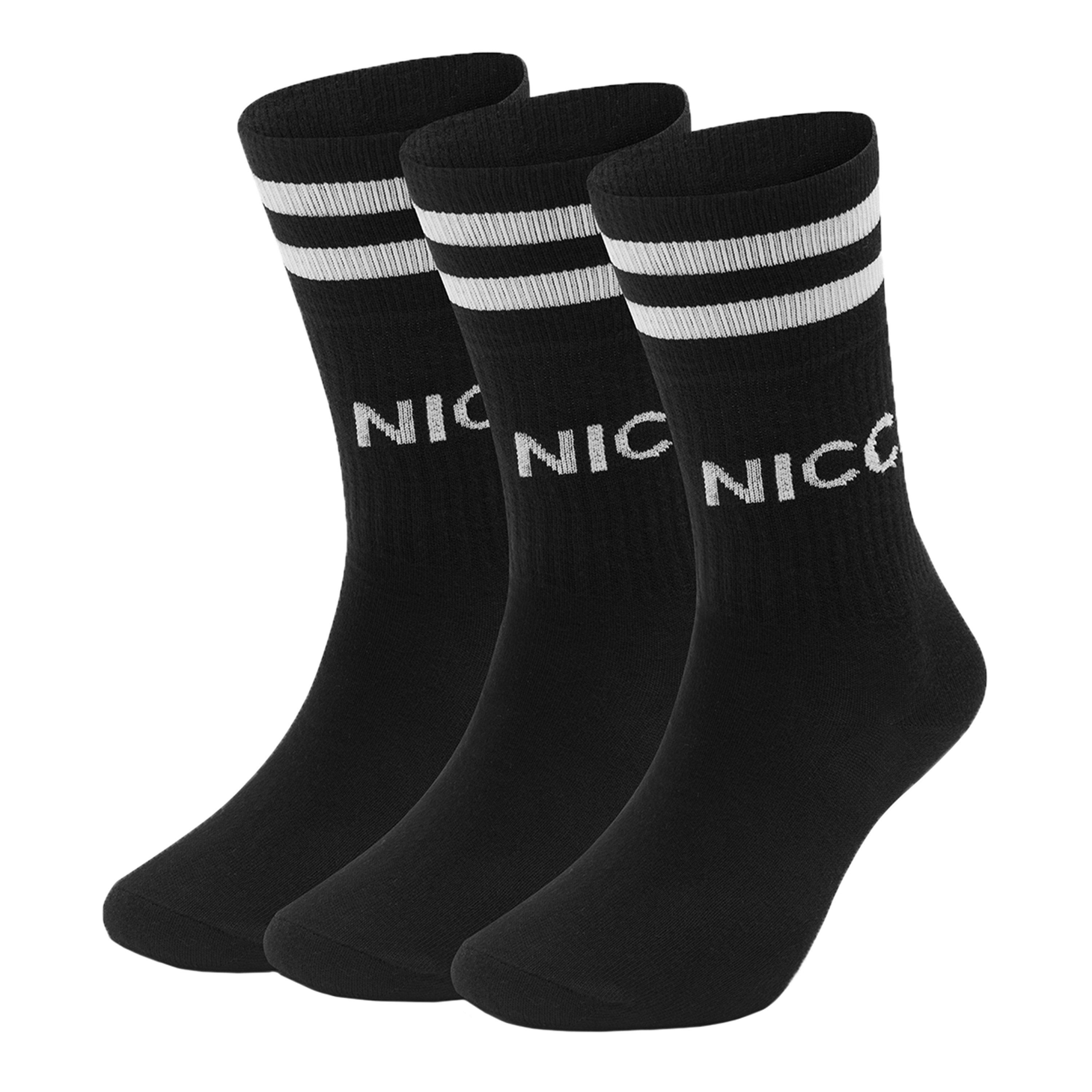 Zwart - Nicce - 3 Pack Crew Socks