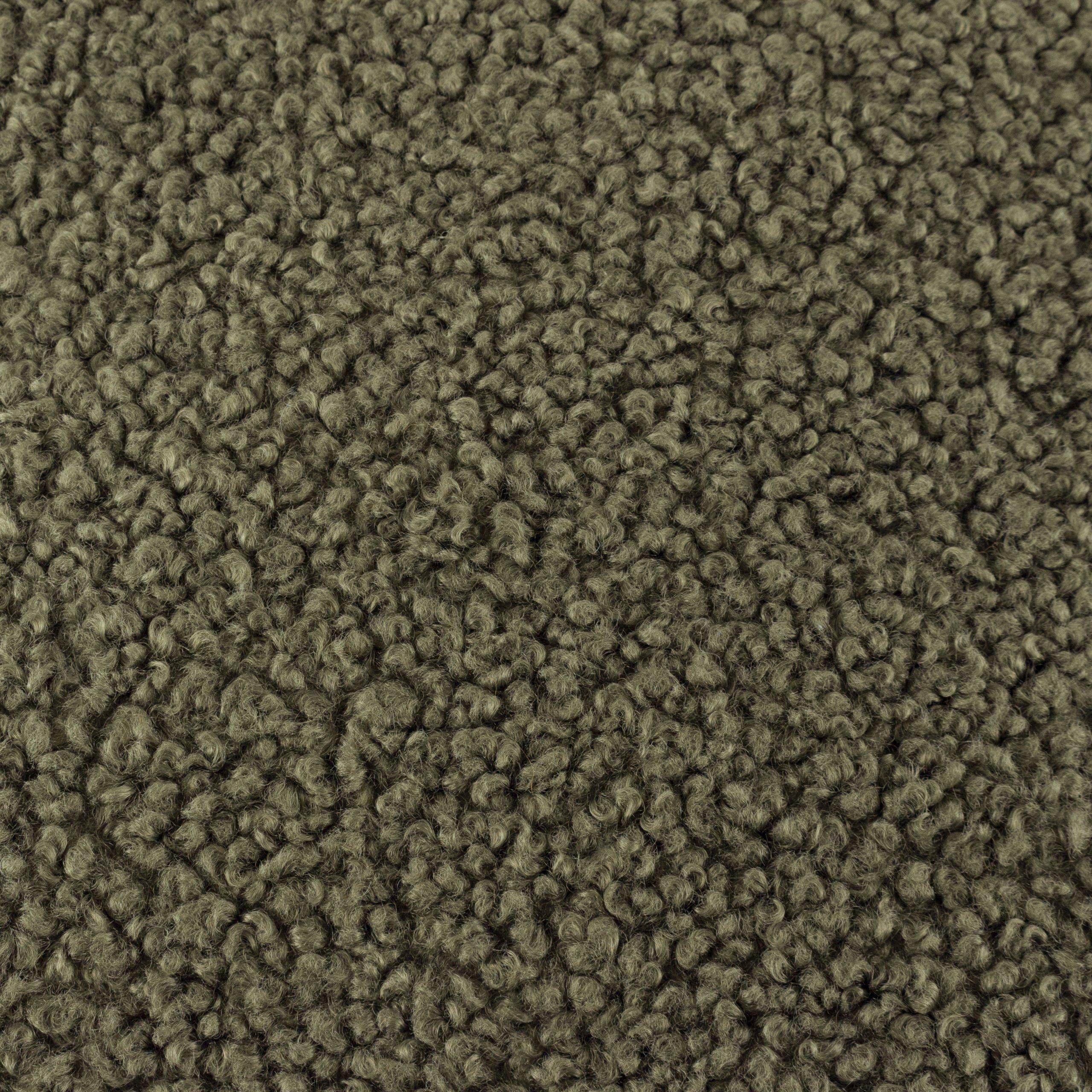 Khaki - Yard - Cabu Chunky Boucle Feather Filled Cushion - 5