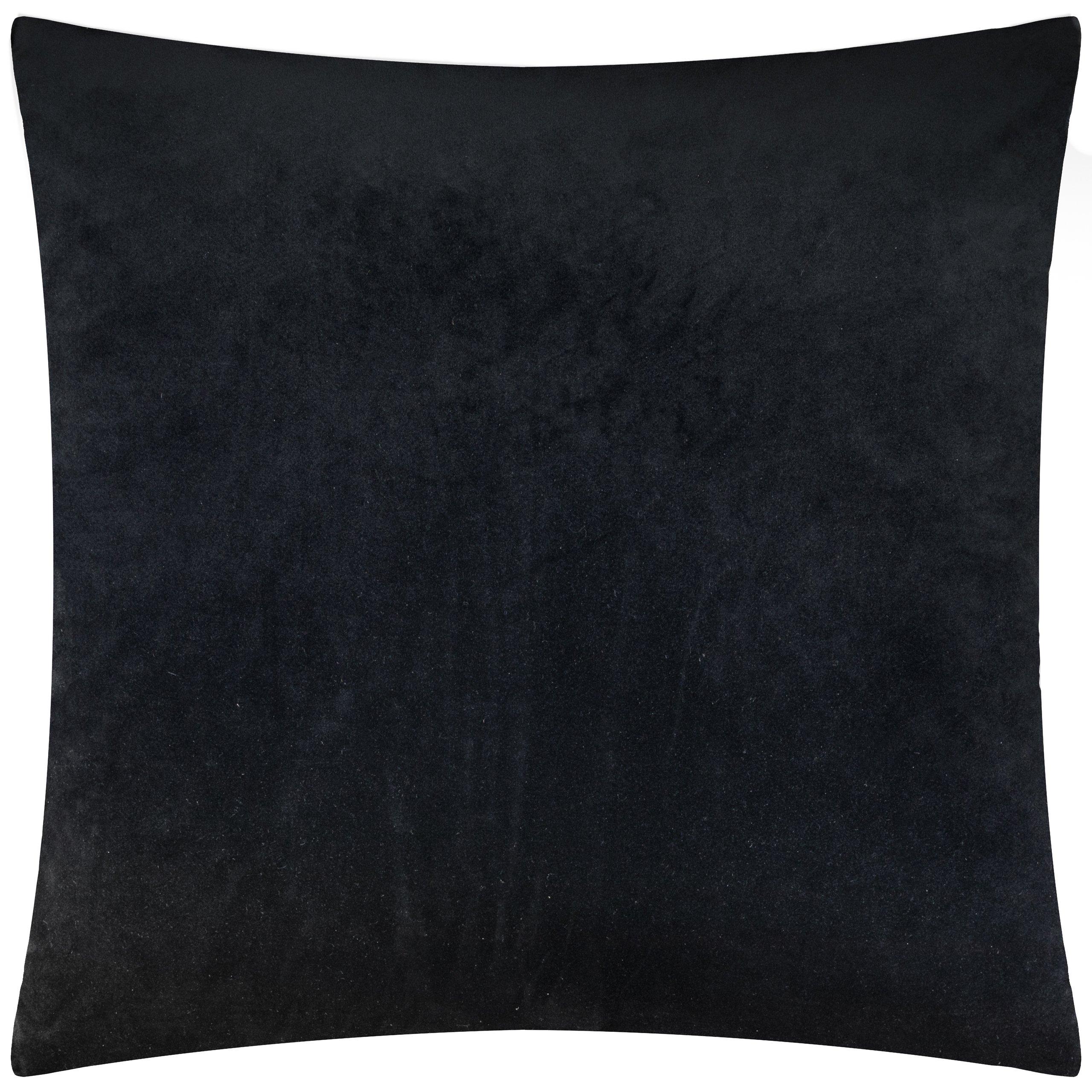 Black - Paoletti - Evoke Cut Velvet Fibre Filled Cushion - 4