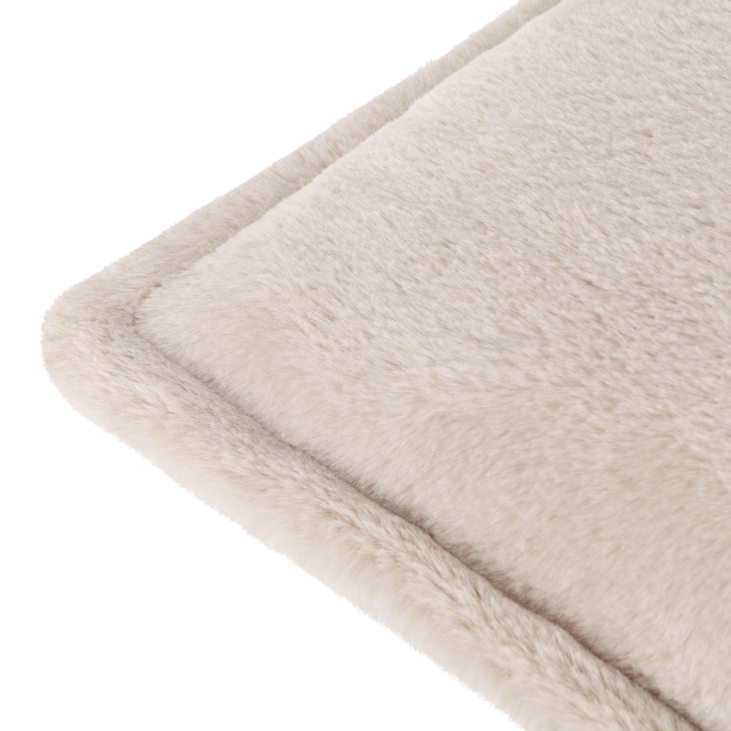 Natural - Furn - Kallu Faux Fur Feather Filled Cushion - 6