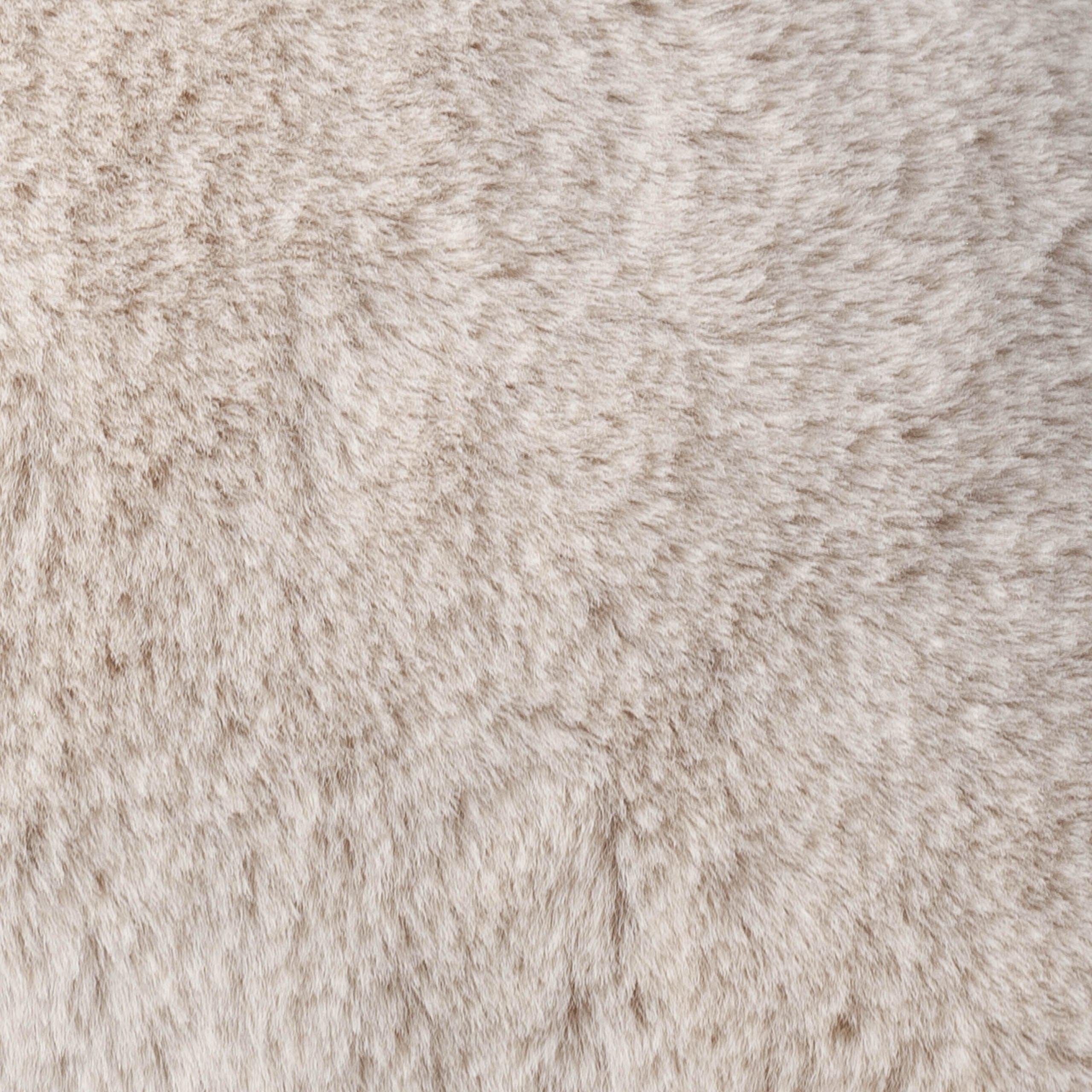Natural - Furn - Kallu Faux Fur Feather Filled Cushion - 7