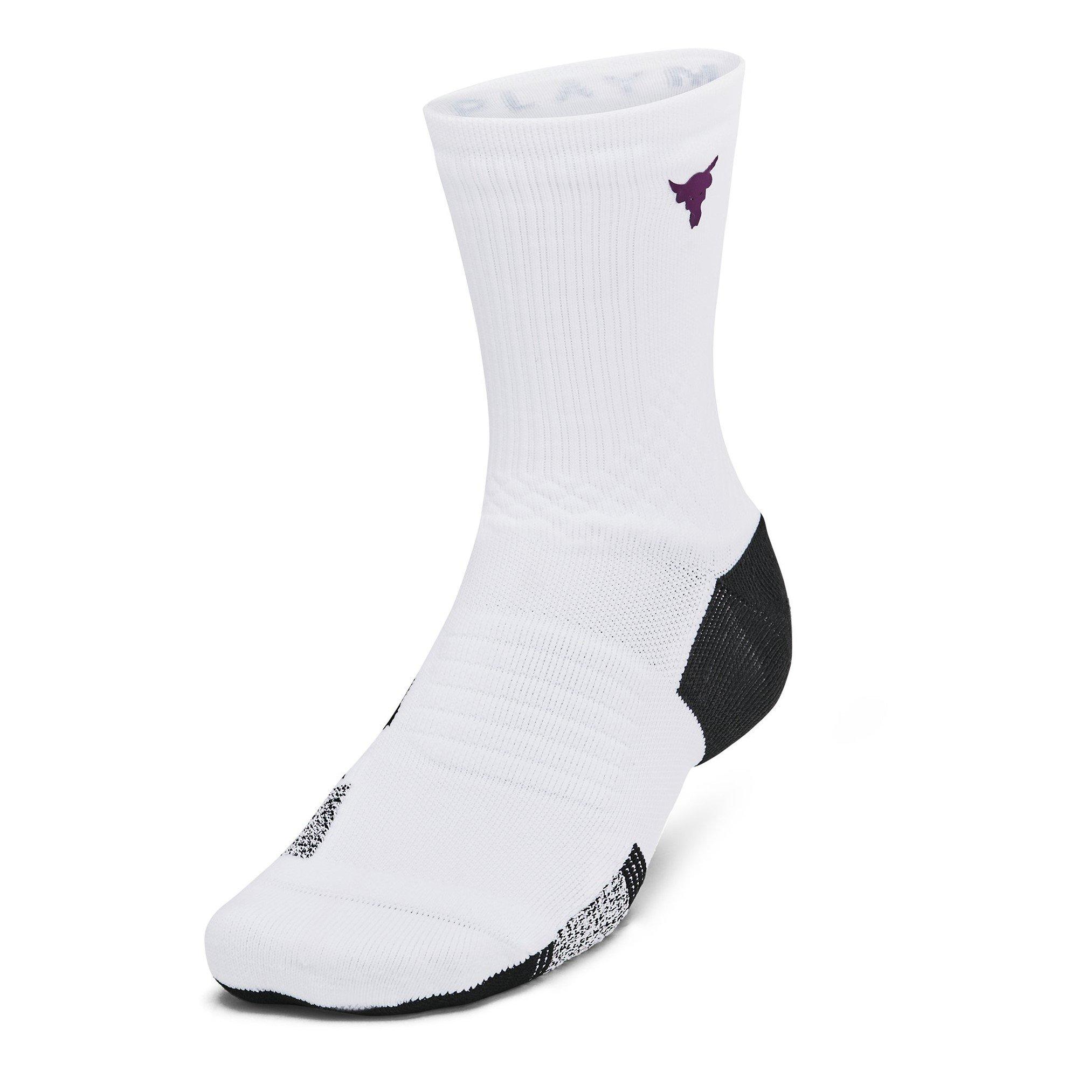 Wit - Under Armour - Playmaker Mid Crew Sock - 2