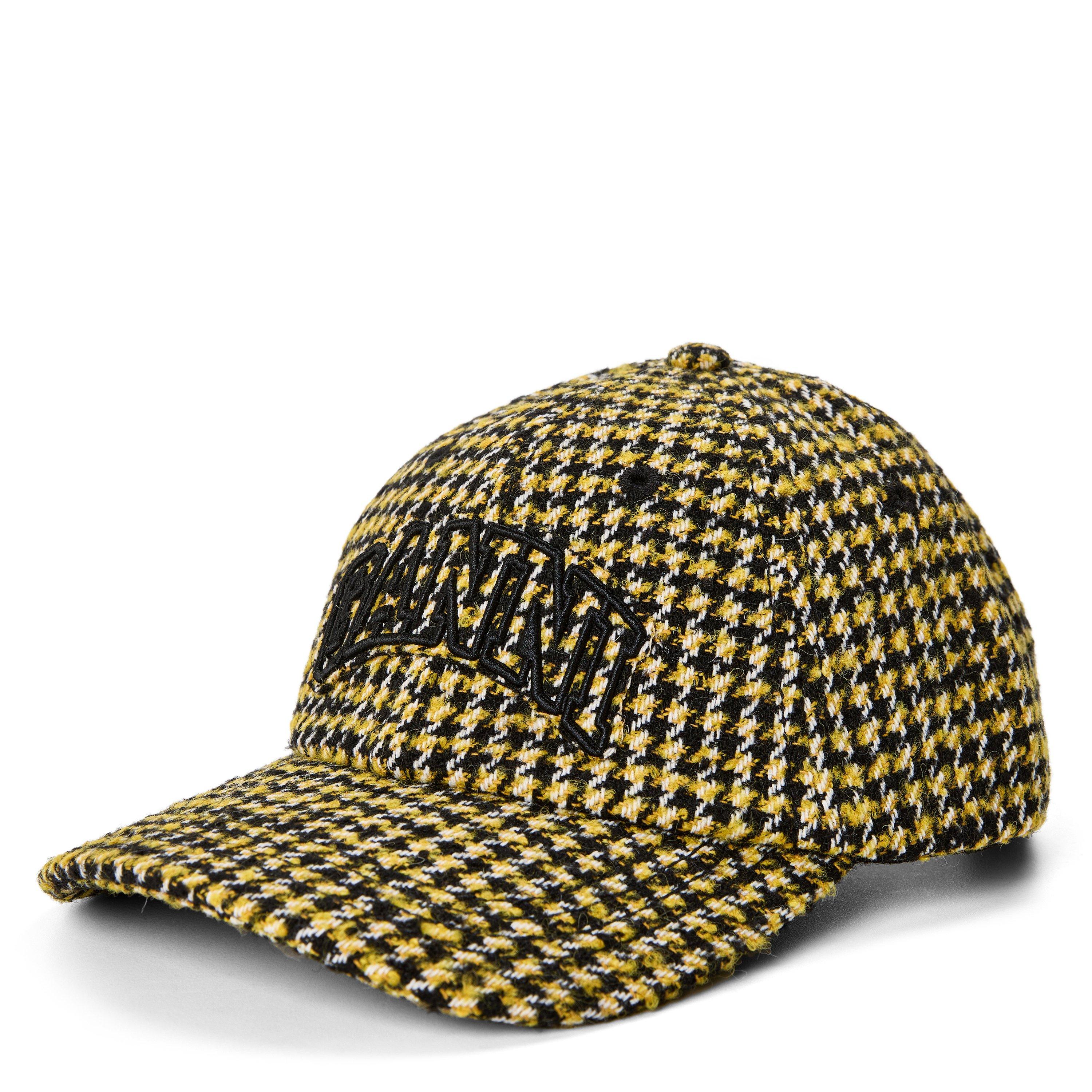 Blazing Yellow - Ganni - Women's Cord Baseball Cap - 1