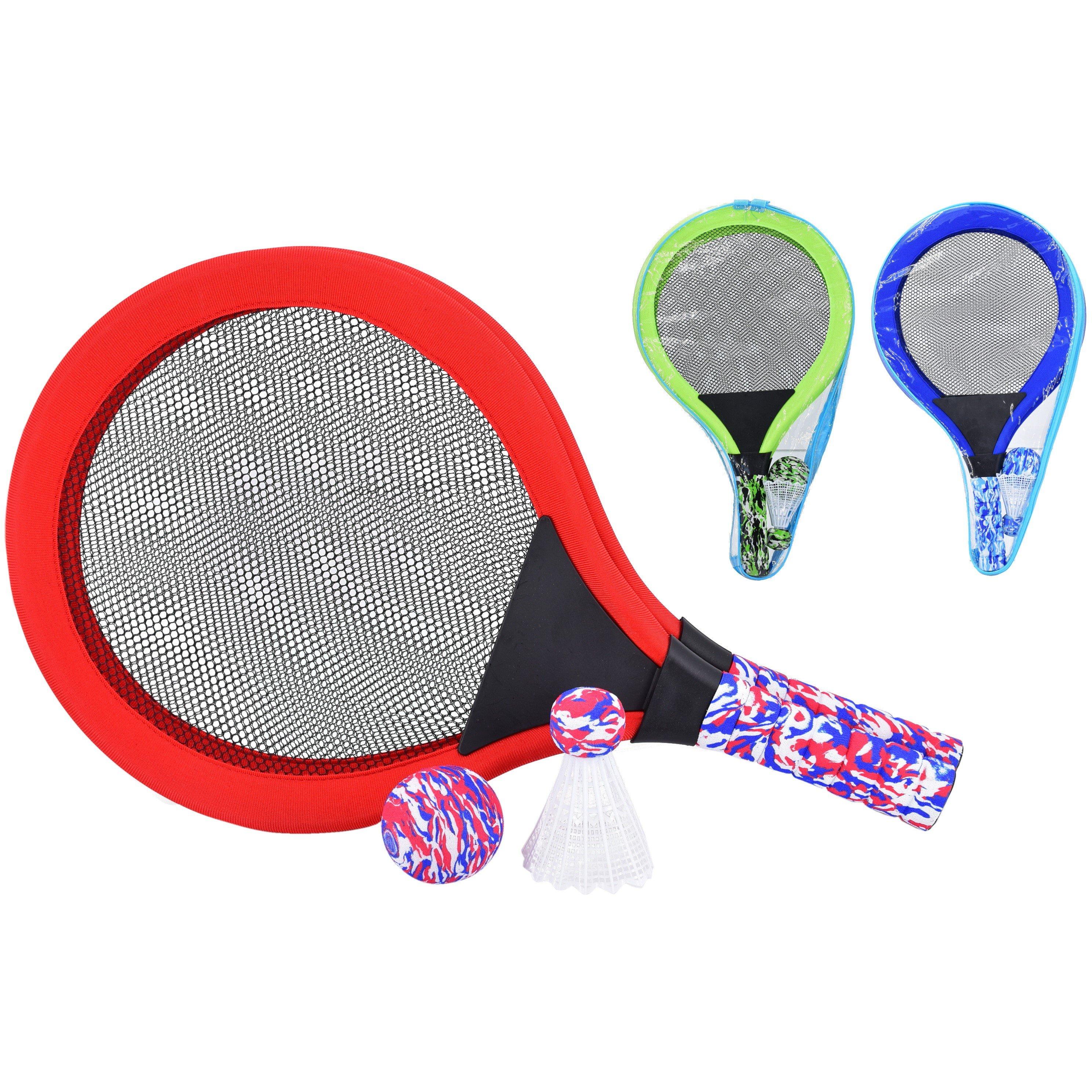 Multi Colour - Kandytoys - Super Neon Kids Tennis Set - Assorted Colours