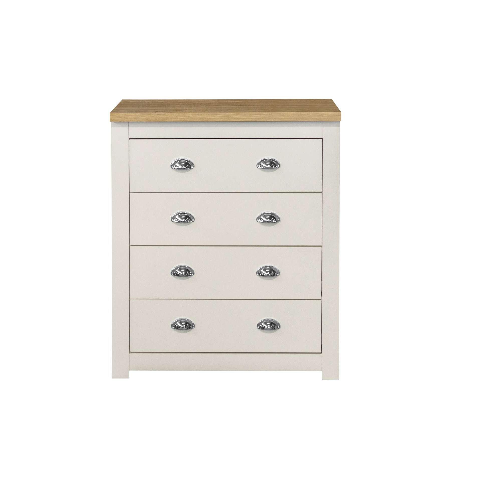 White - Birlea - Highgate 4 Drawer Chest - 6