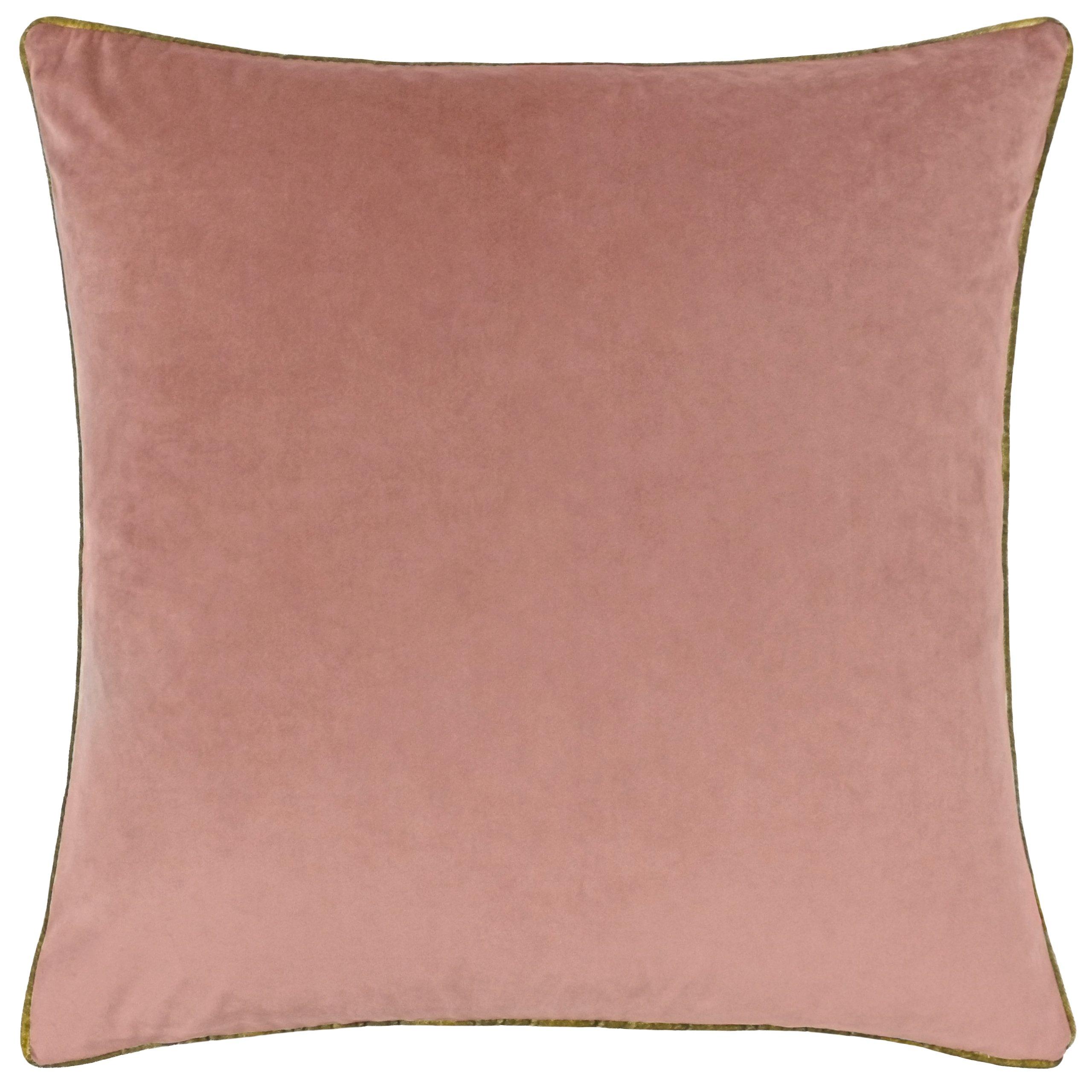 Blush/Gold - Furn - Meridian Velvet Fibre Filled Cushion - 3