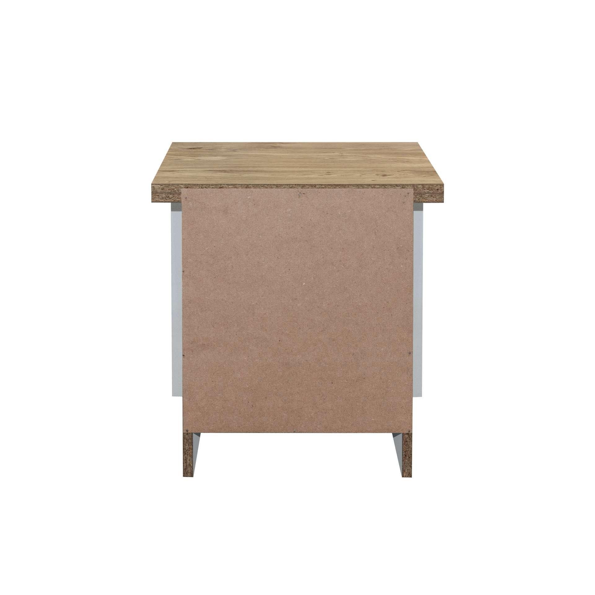 Grey - Birlea - Highgate 2 Drawer Bedside - 5