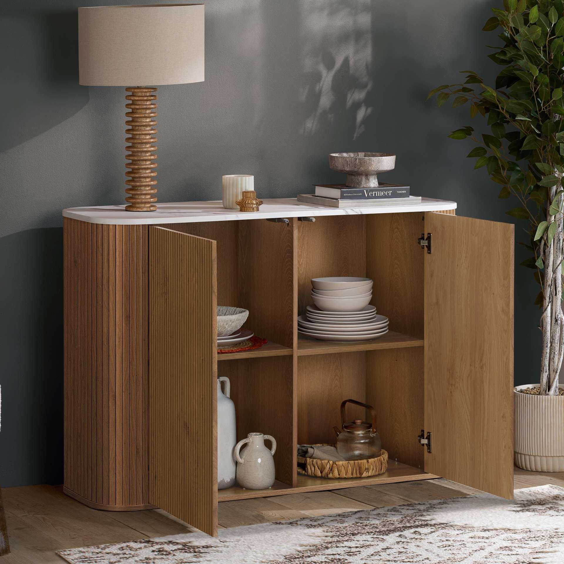 Brown - Birlea - Russo 2 Door Sideboard - 2