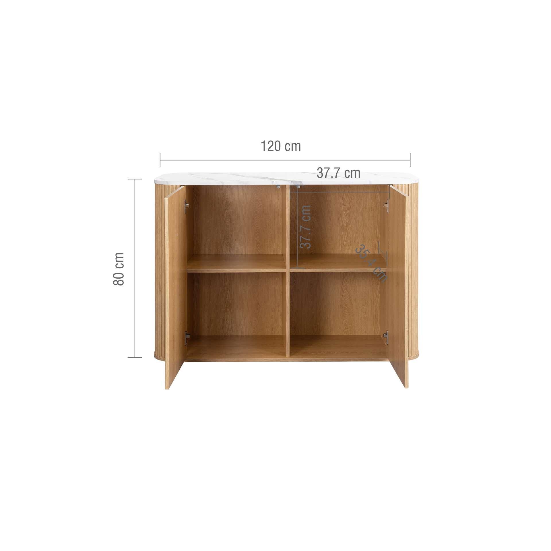 Brown - Birlea - Russo 2 Door Sideboard - 14