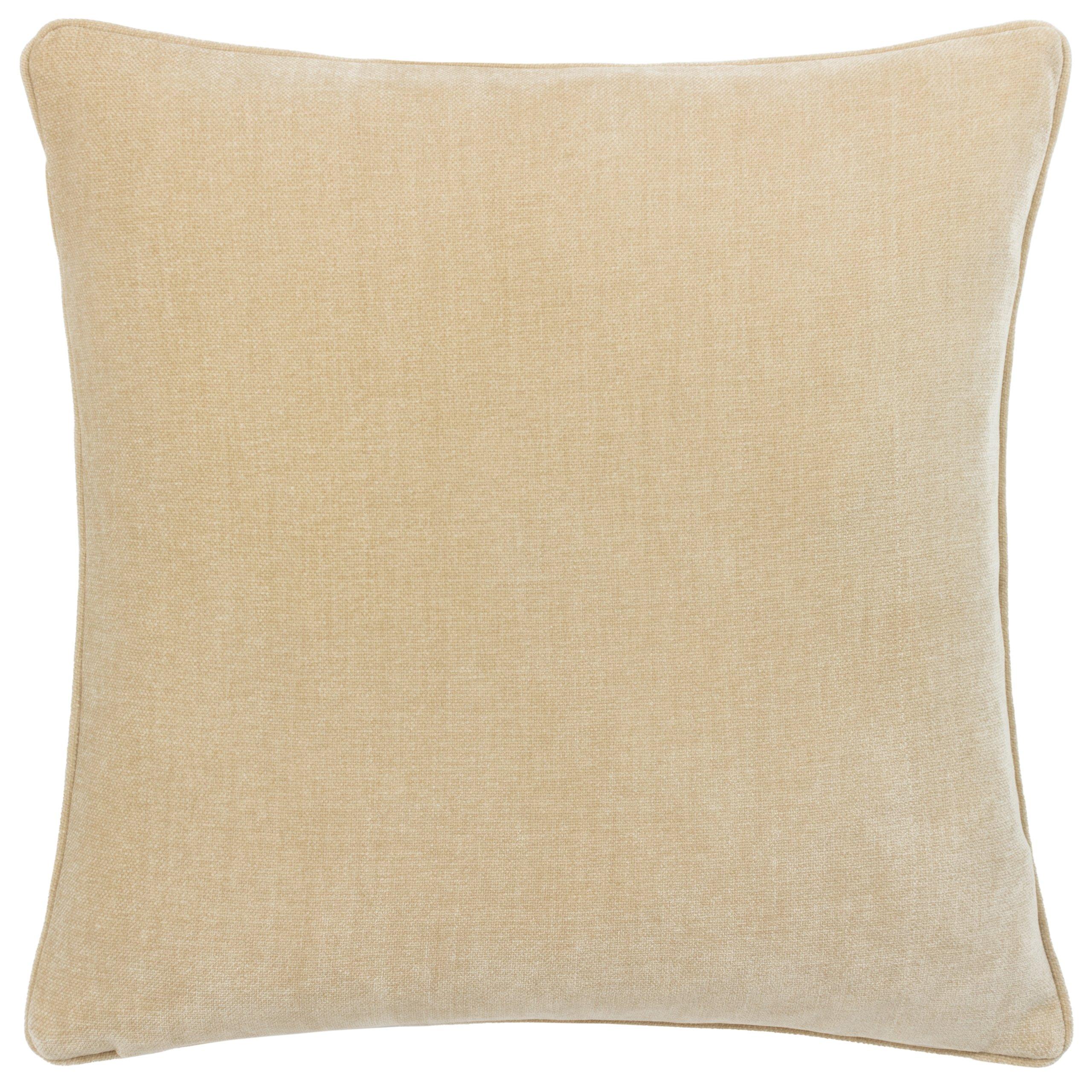 Natural - Yard - Heavy Chenille Piped Fibre Filled Cushion - 1