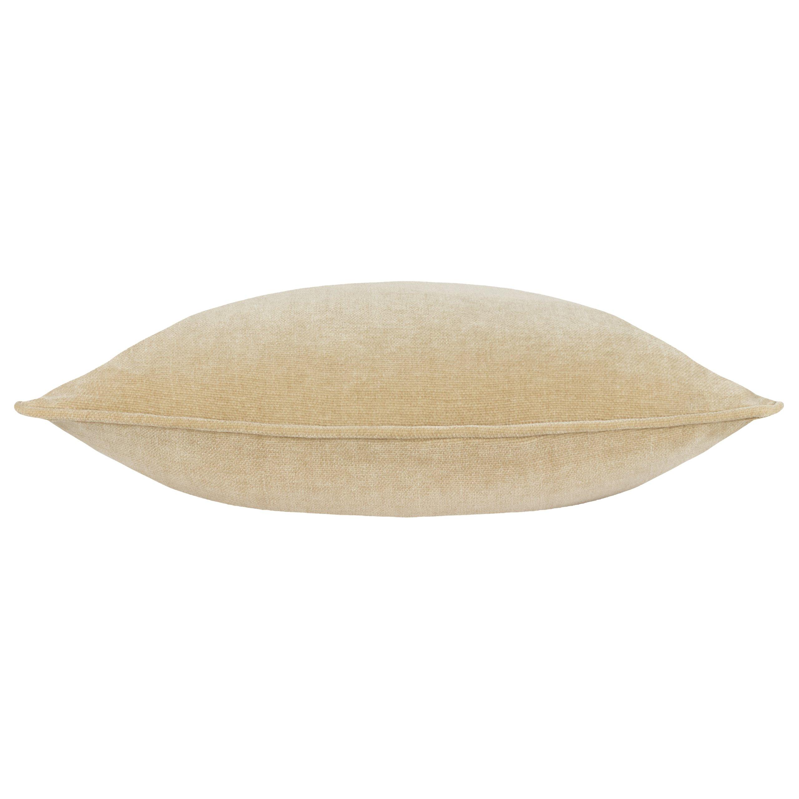 Natural - Yard - Heavy Chenille Piped Fibre Filled Cushion - 4
