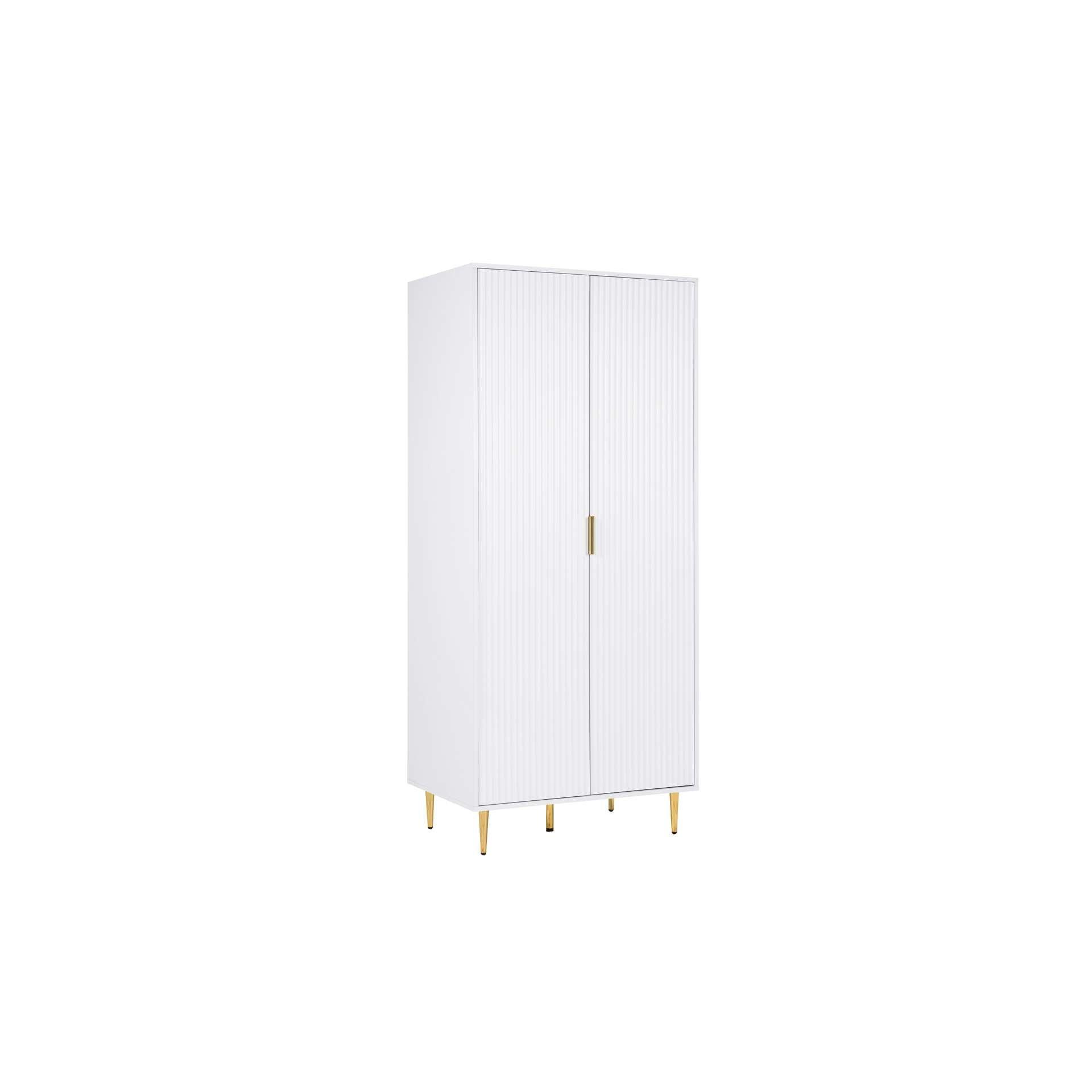 White - Birlea - Zara 2 Door Fluted Wardrobe - 5