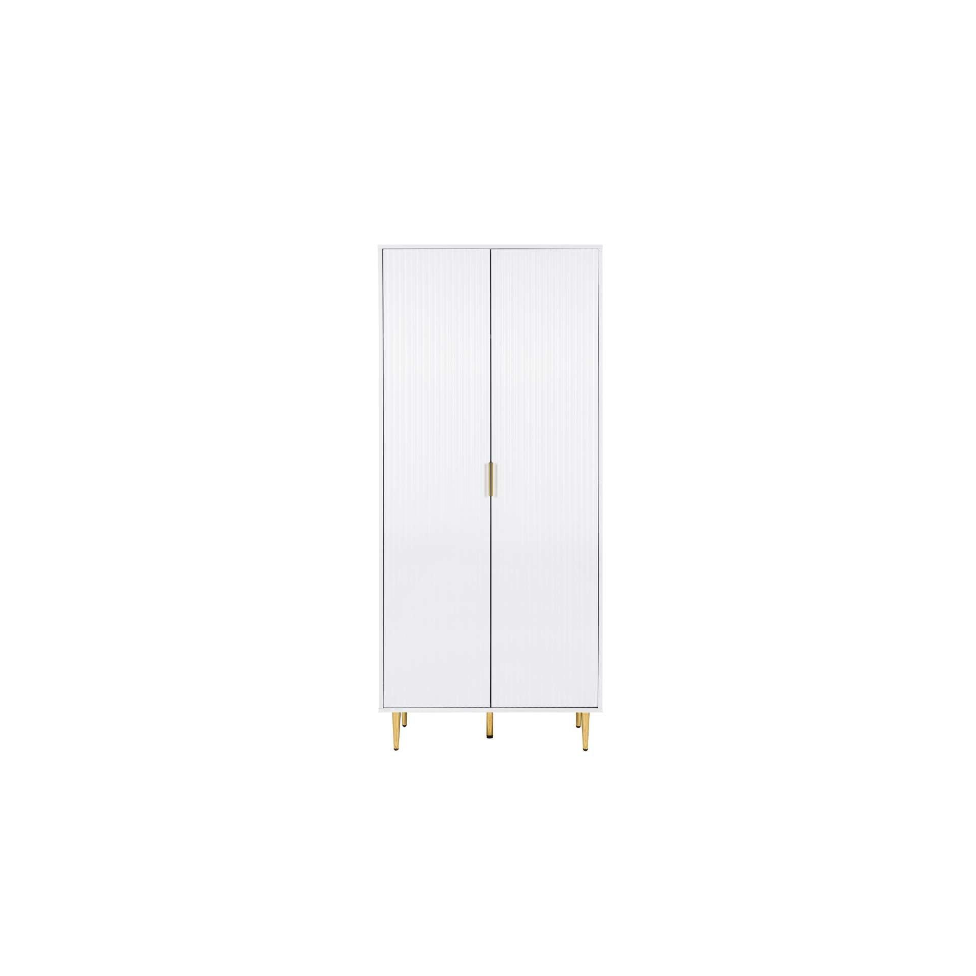 White - Birlea - Zara 2 Door Fluted Wardrobe - 6