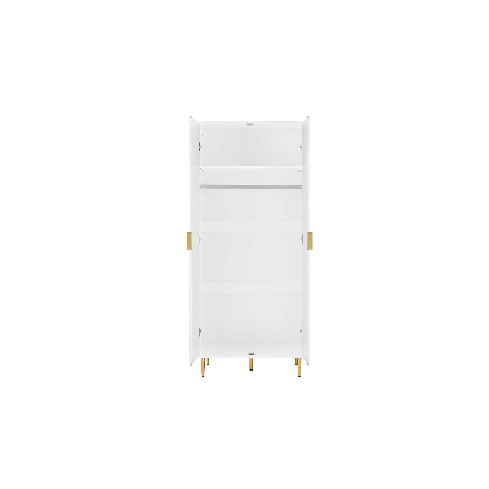White - Birlea - Zara 2 Door Fluted Wardrobe - 7