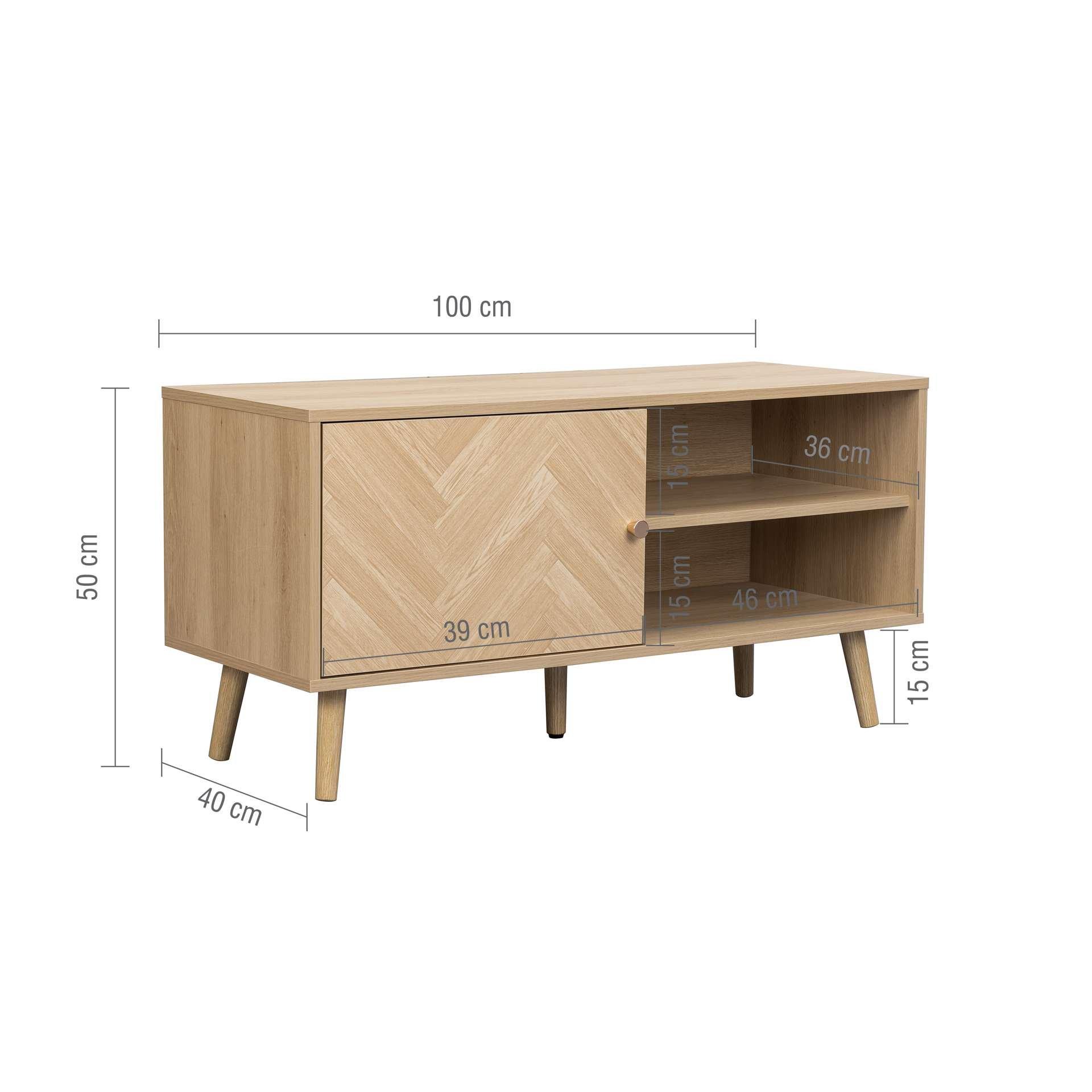 Brown - Birlea - Herringford Small TV Unit - 12