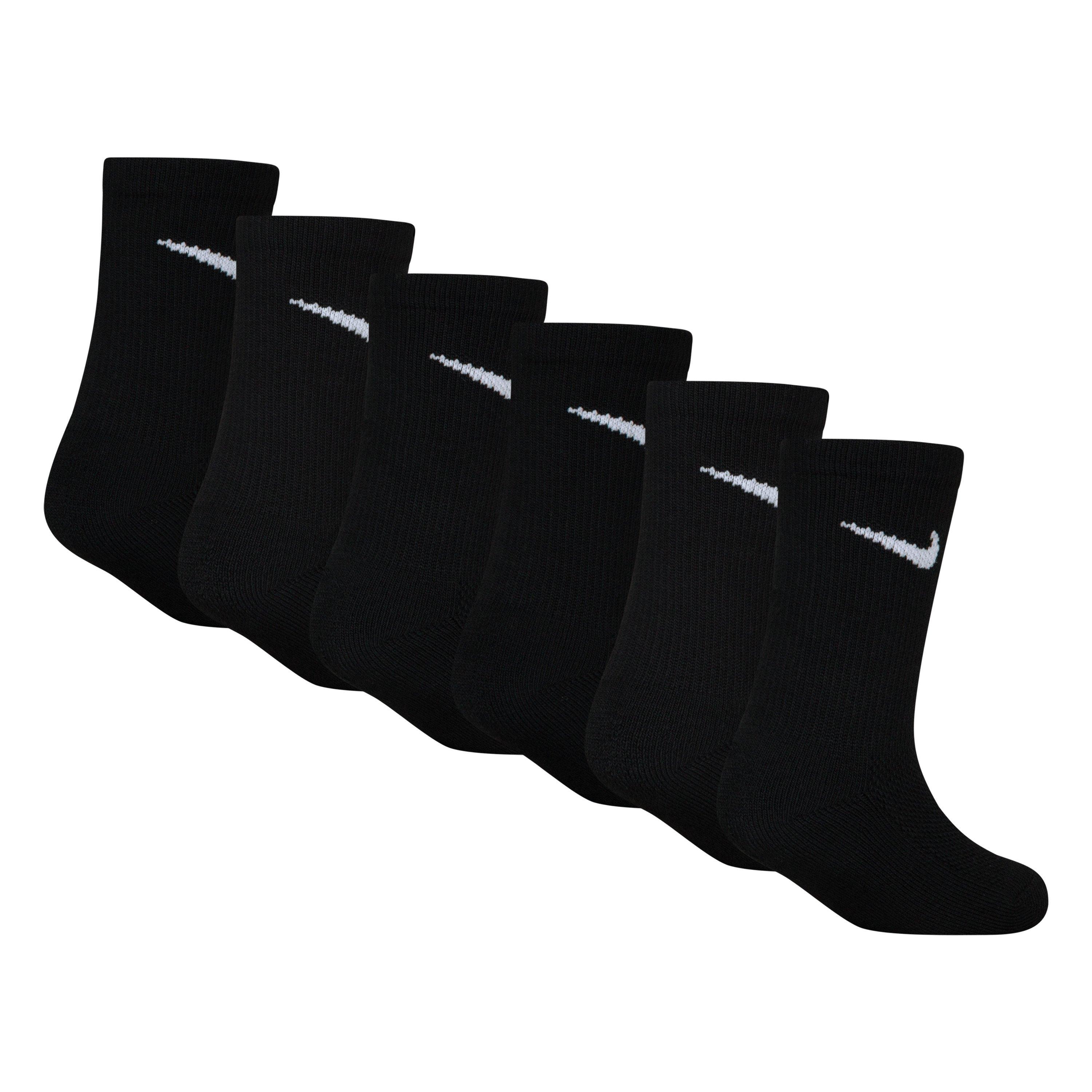 Schwarz - Nike - Mesh and Cushioned Crew Socks - 2