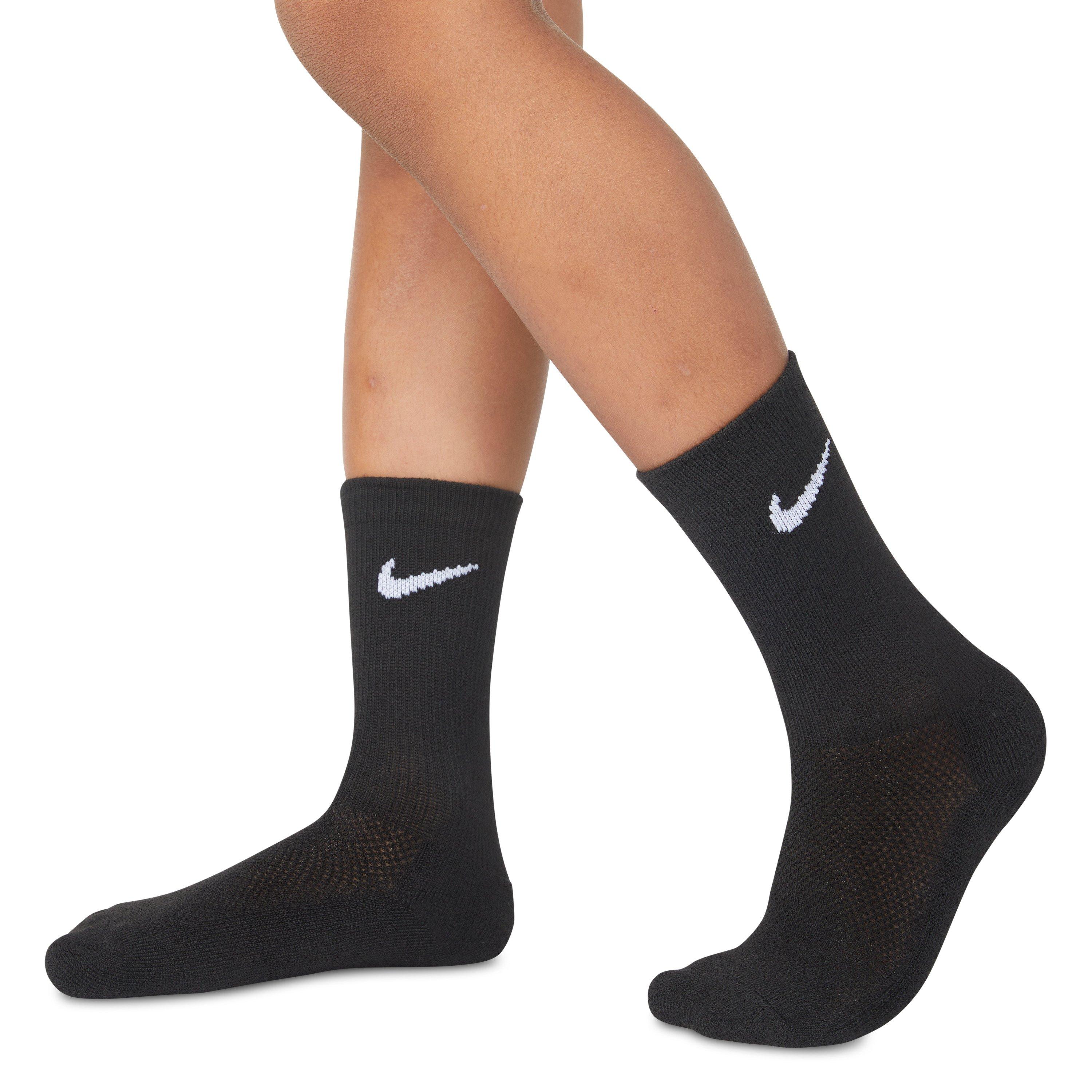 Schwarz - Nike - Mesh and Cushioned Crew Socks - 3