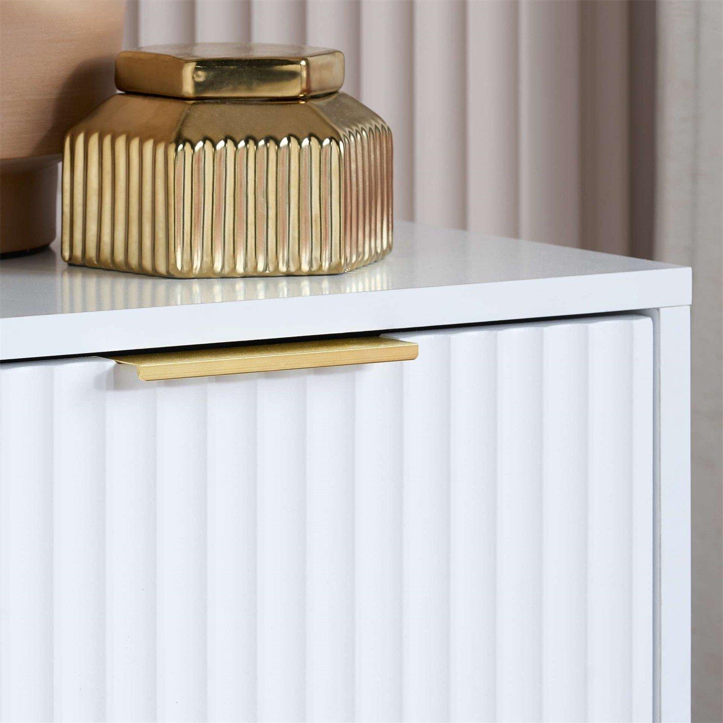 White - Birlea - Zara 3 Drawer Fluted Chest - 3
