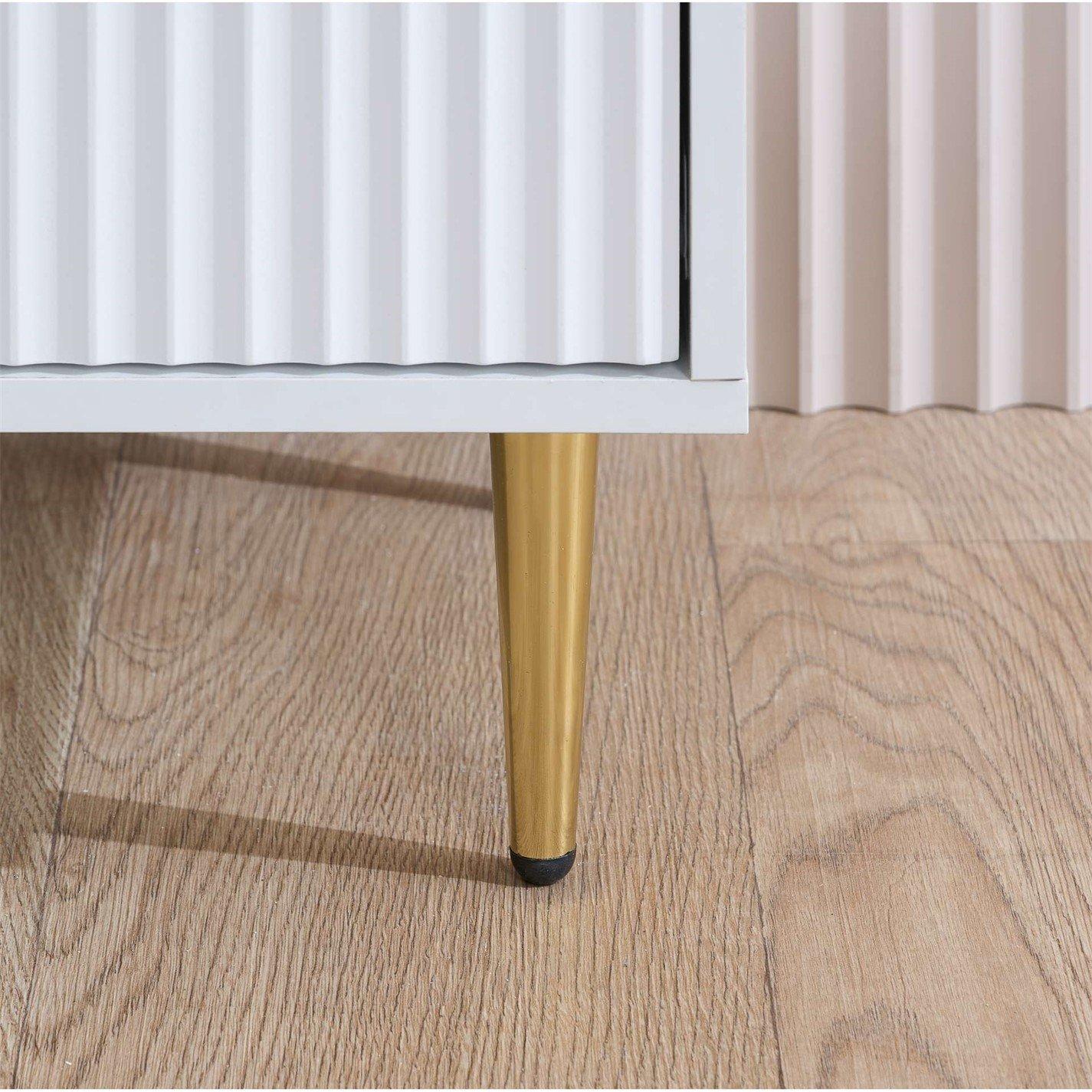 White - Birlea - Zara 3 Drawer Fluted Chest - 4