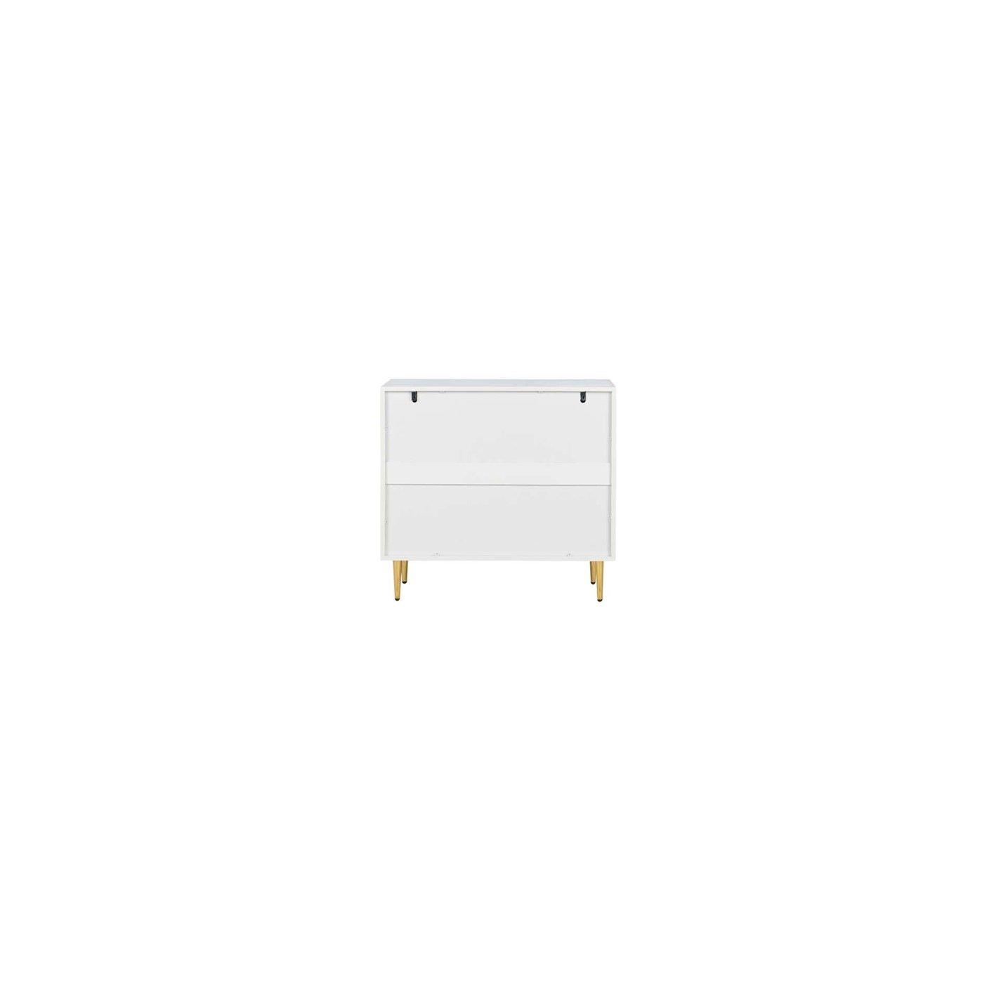 White - Birlea - Zara 3 Drawer Fluted Chest - 8