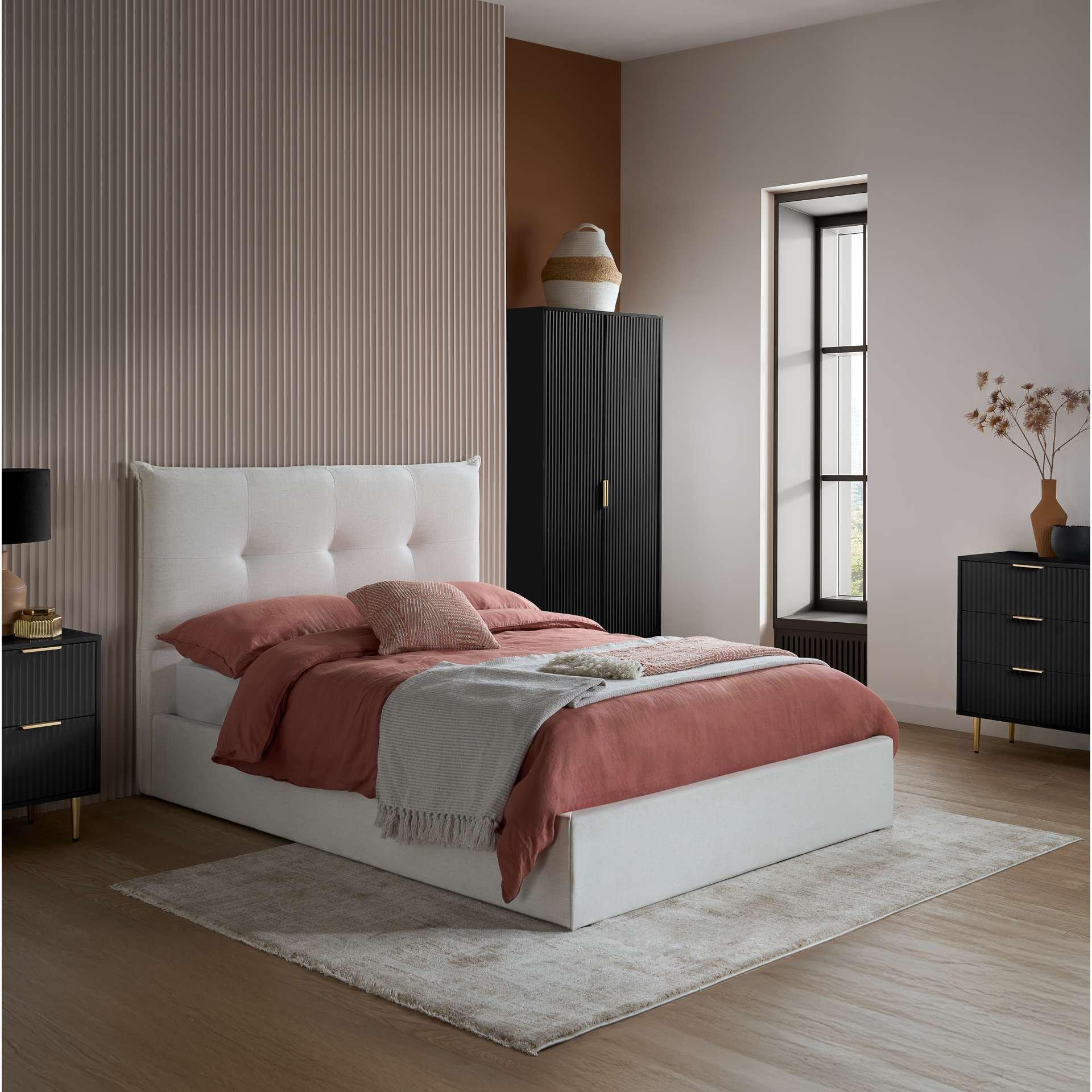 Black - Birlea - Zara 3 Drawer Fluted Chest - 4