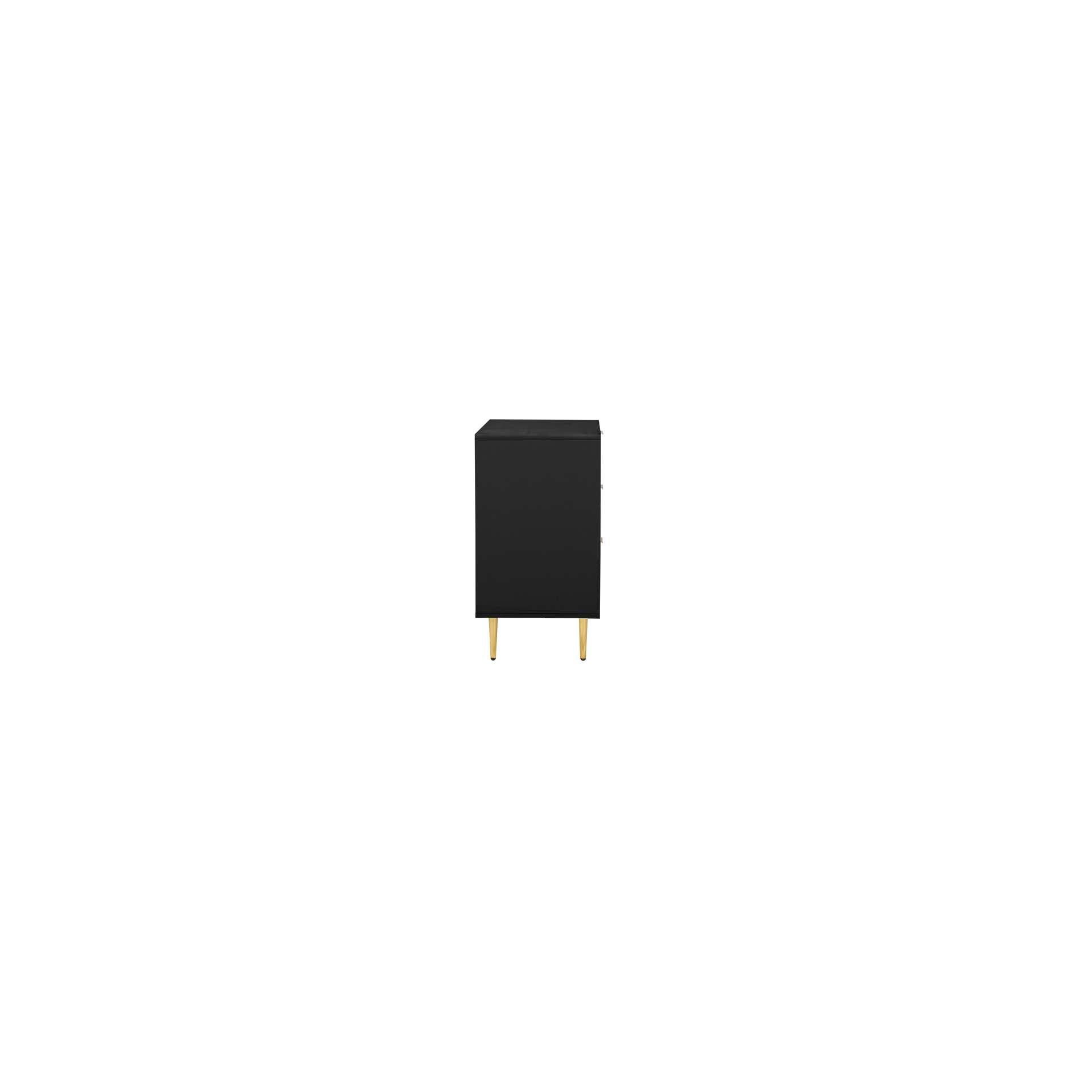 Black - Birlea - Zara 3 Drawer Fluted Chest - 9
