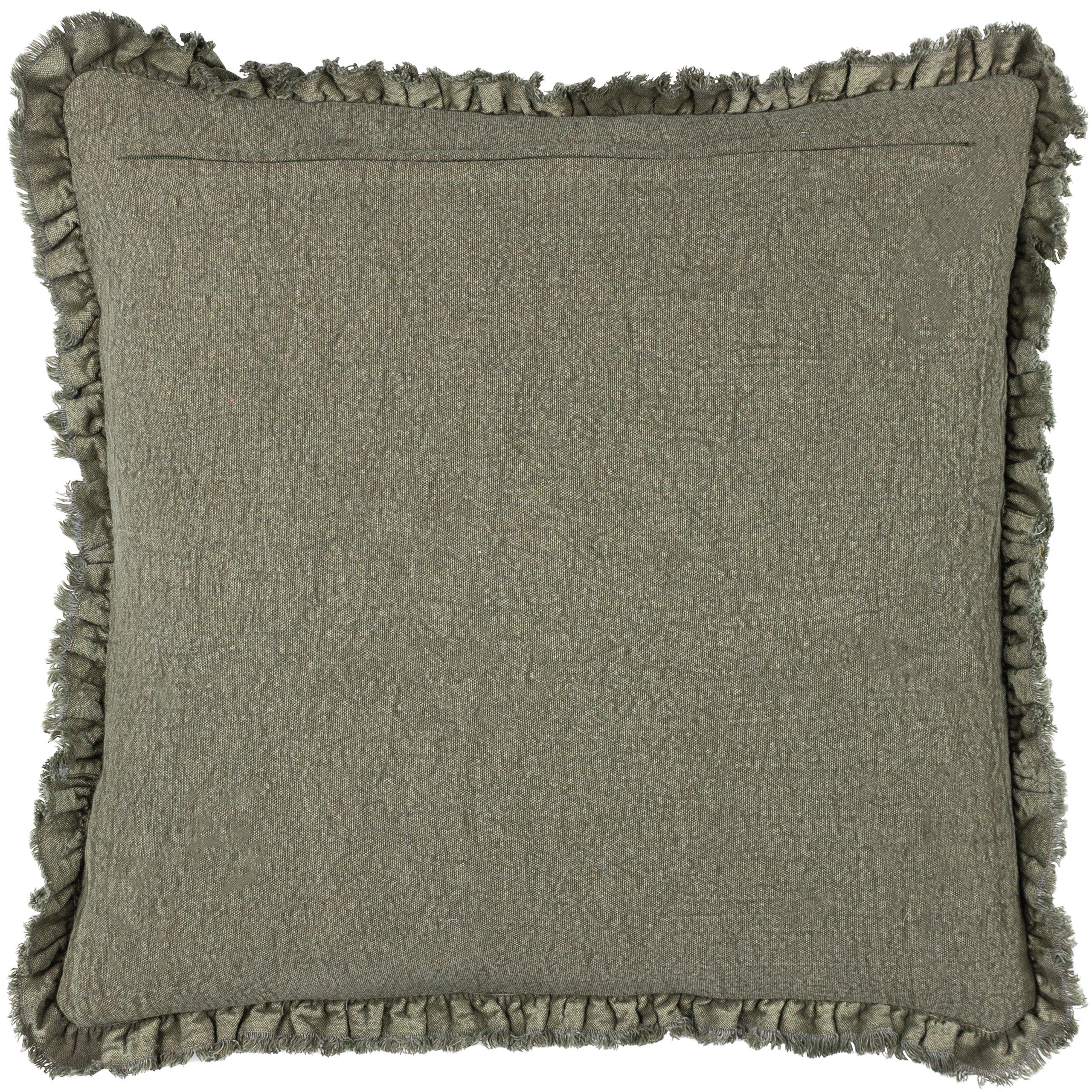 Moss - Yard - Bertie Cotton Velvet Fibre Filled Cushion - 4