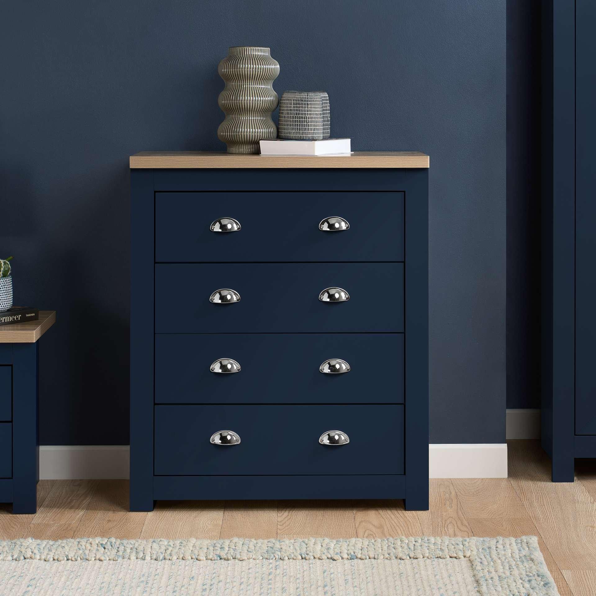 Blue - Birlea - Highgate 4 Drawer Chest - 1