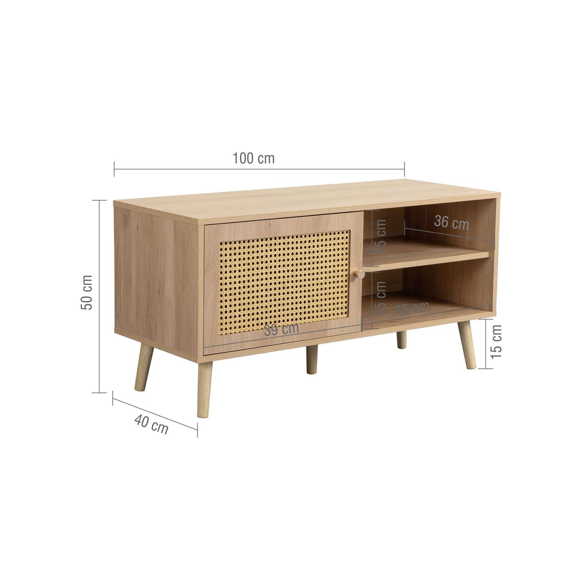 Brown - Birlea - Croxley Small TV Unit - 11