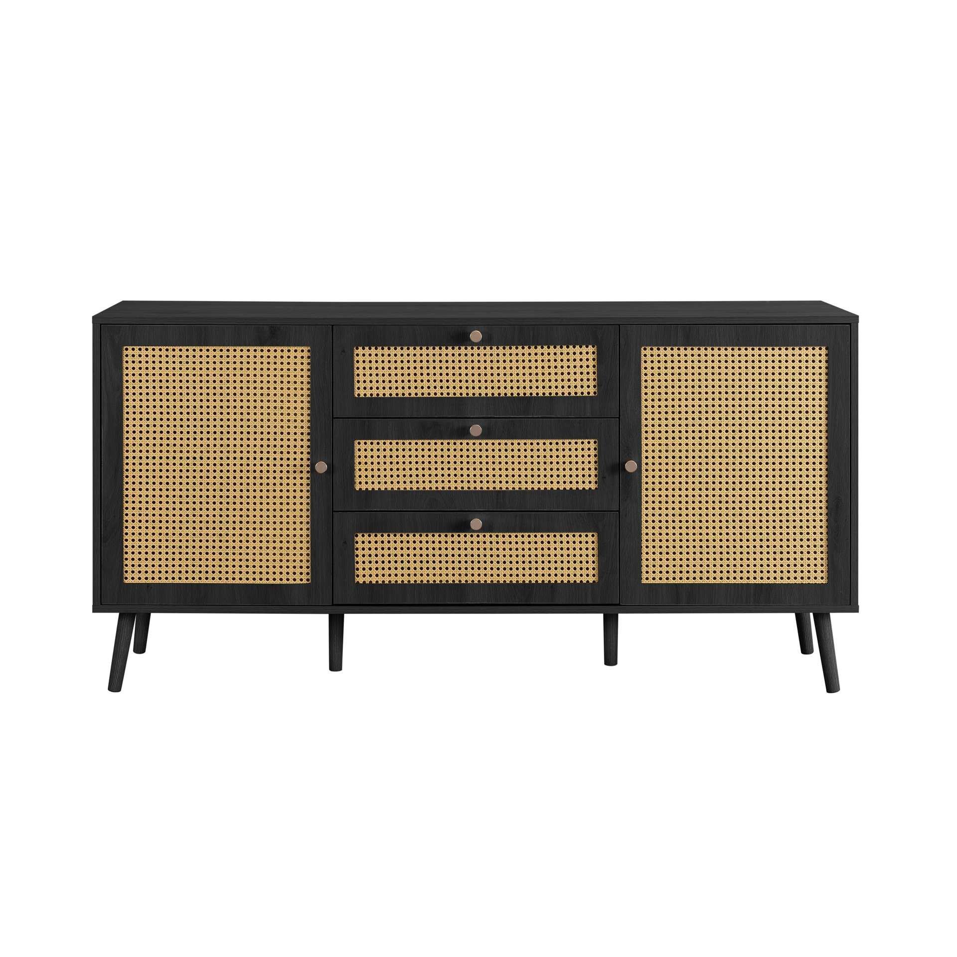 Black - Birlea - Croxley 2 Door 3 Drawer Sideboard - 12