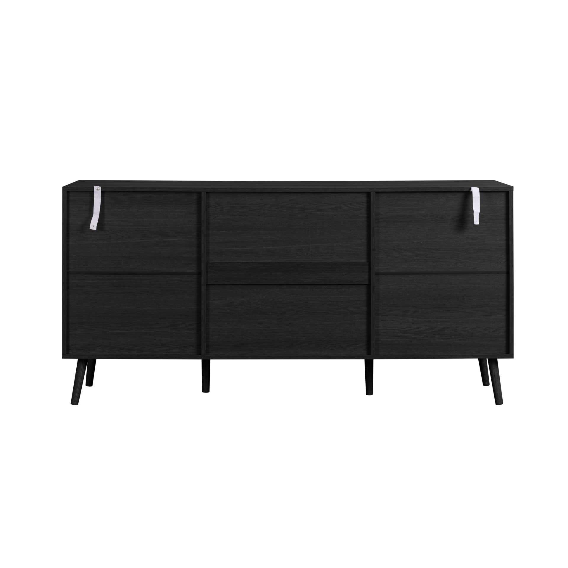 Black - Birlea - Croxley 2 Door 3 Drawer Sideboard - 14