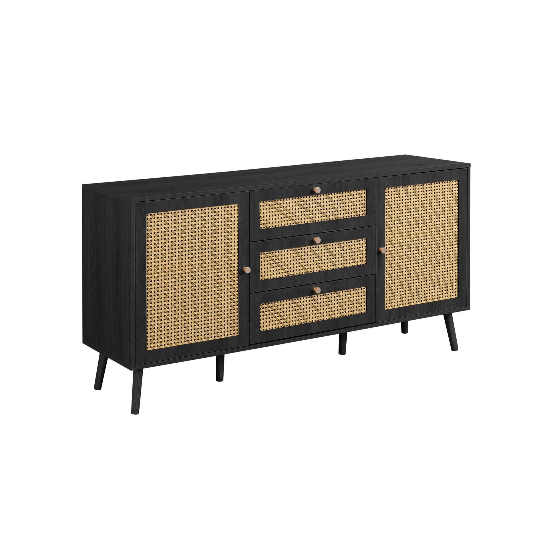 Black - Birlea - Croxley 2 Door 3 Drawer Sideboard - 10