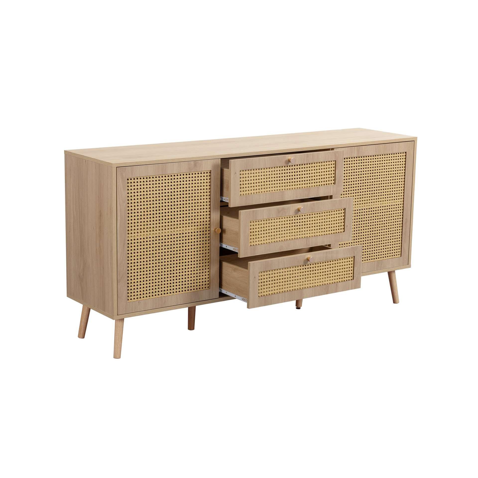 Brown - Birlea - Croxley 2 Door 3 Drawer Sideboard - 11