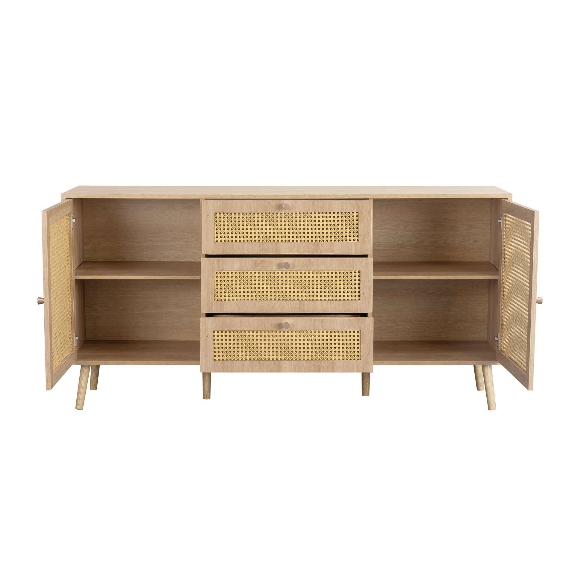 Brown - Birlea - Croxley 2 Door 3 Drawer Sideboard - 13